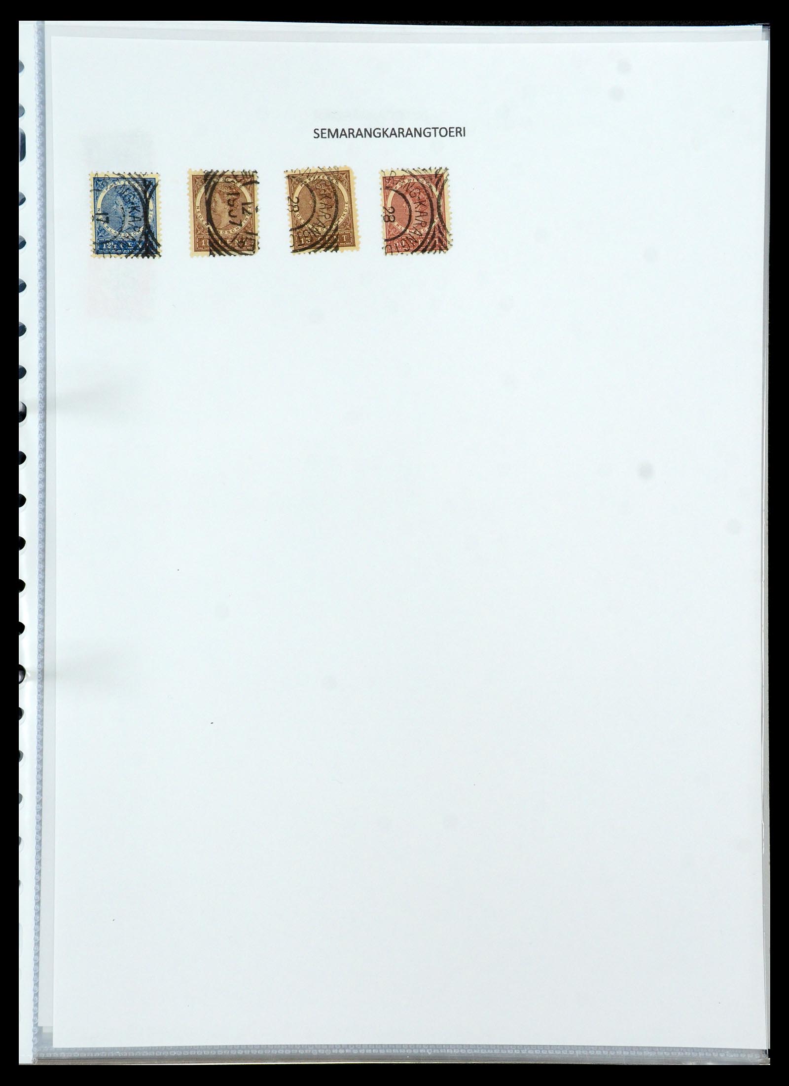 36432 163 - Postzegelverzameling 36432 Nederlands Indië vierkant stempels.