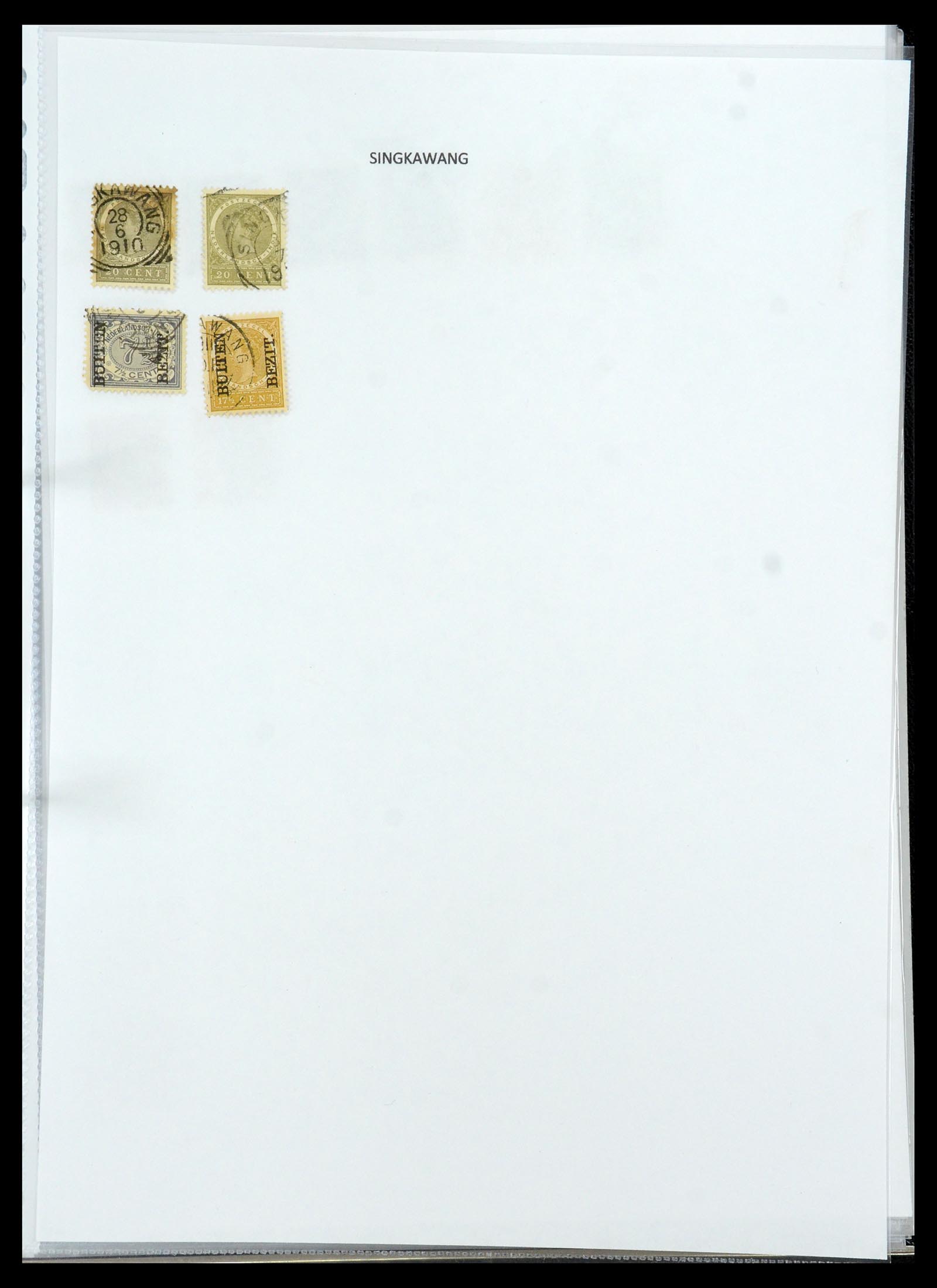 36432 169 - Postzegelverzameling 36432 Nederlands Indië vierkant stempels.