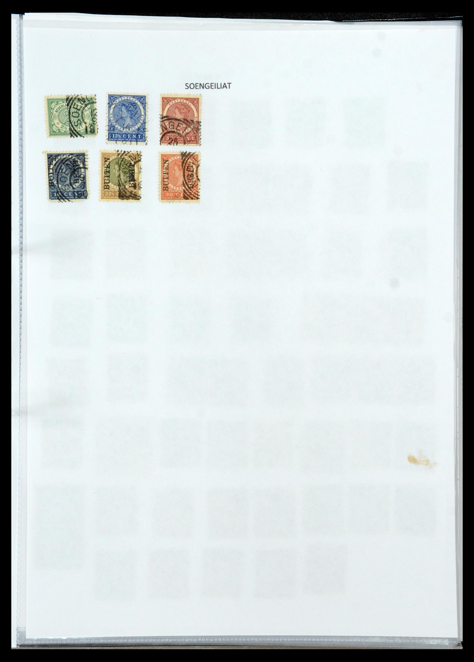 36432 177 - Postzegelverzameling 36432 Nederlands Indië vierkant stempels.