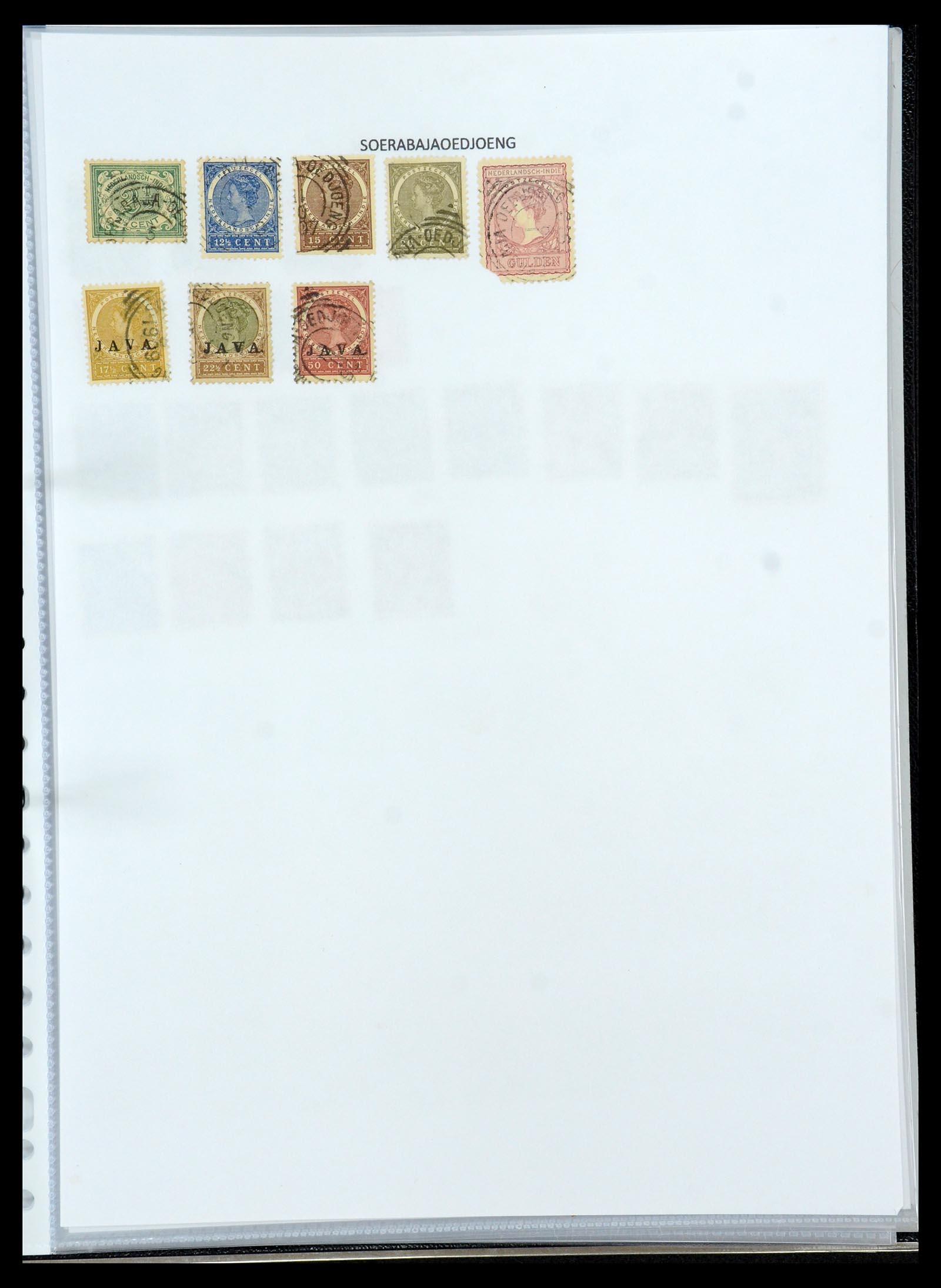 36432 183 - Postzegelverzameling 36432 Nederlands Indië vierkant stempels.