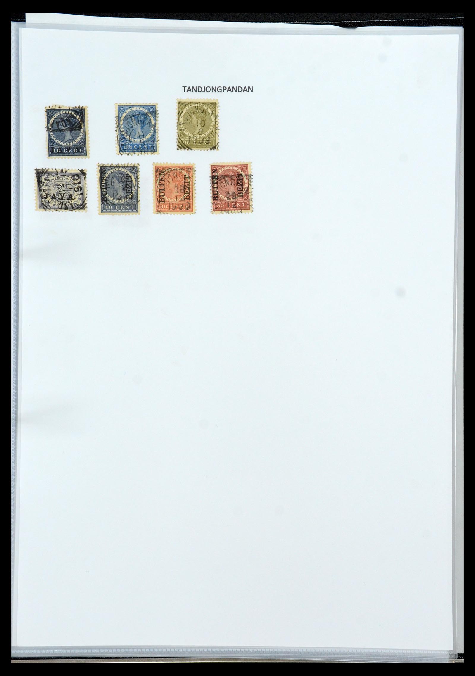 36432 189 - Postzegelverzameling 36432 Nederlands Indië vierkant stempels.