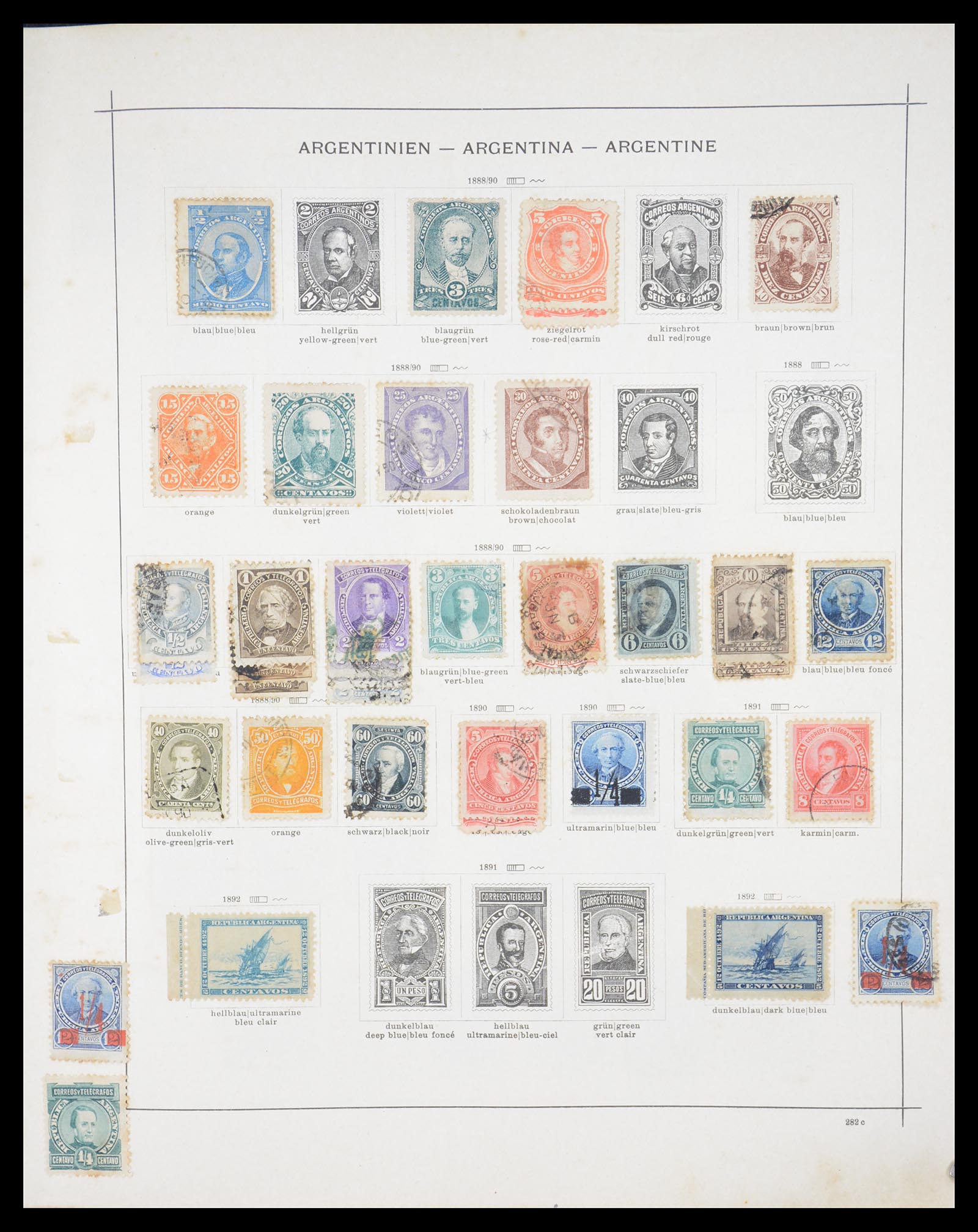36440 007 - Postzegelverzameling 36440 Latijns Amerika 1870-1940.