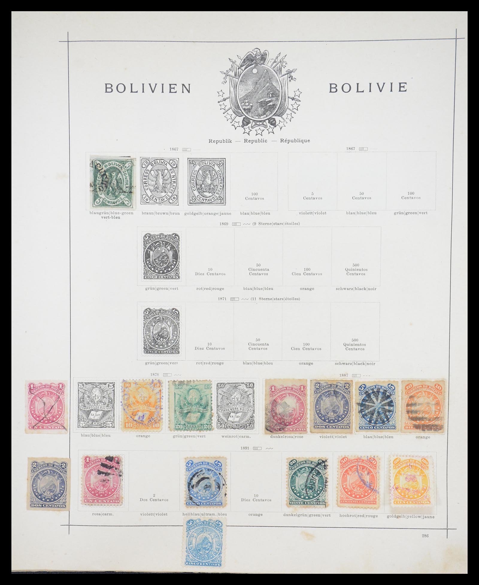 36440 041 - Postzegelverzameling 36440 Latijns Amerika 1870-1940.