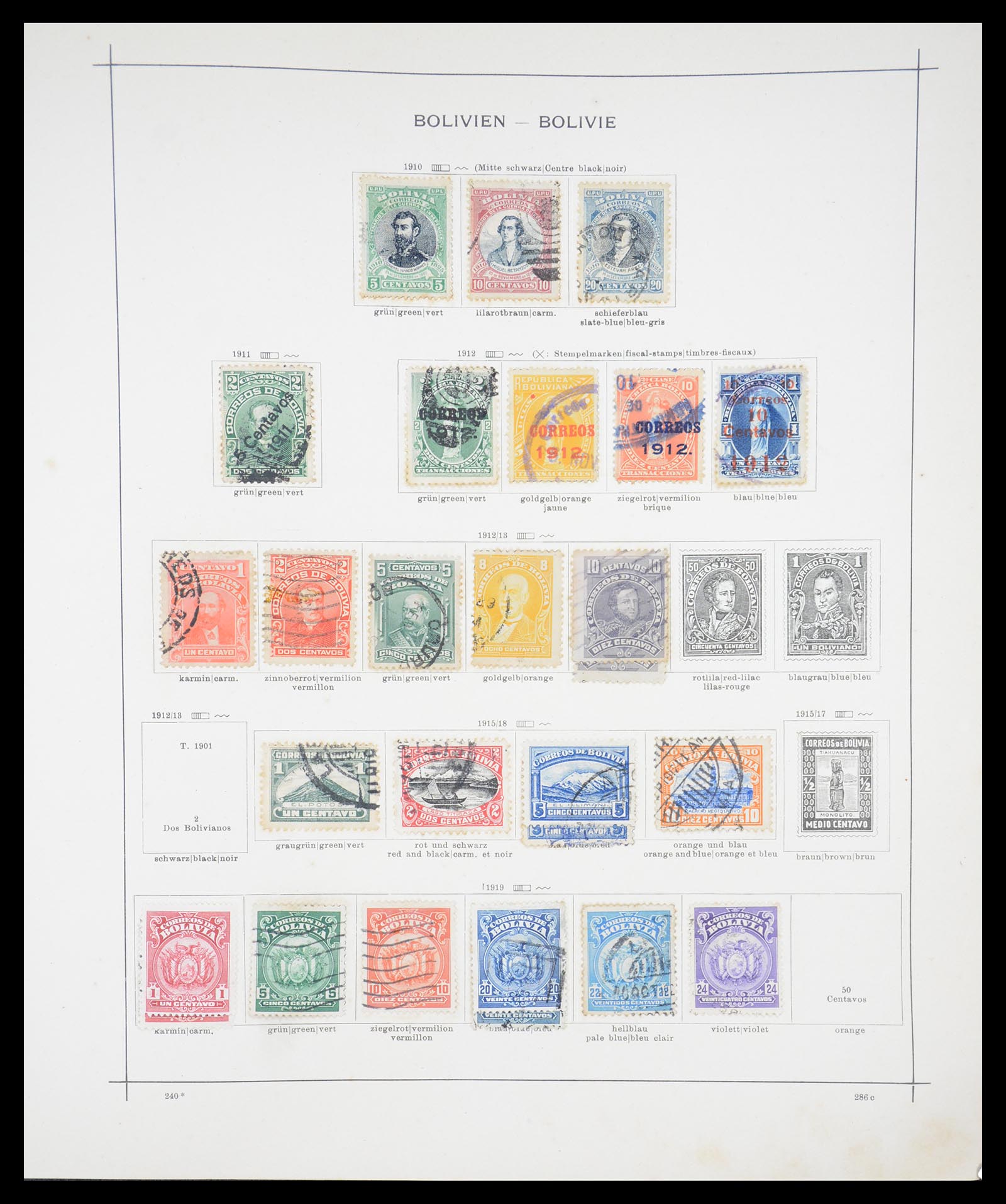 36440 044 - Postzegelverzameling 36440 Latijns Amerika 1870-1940.