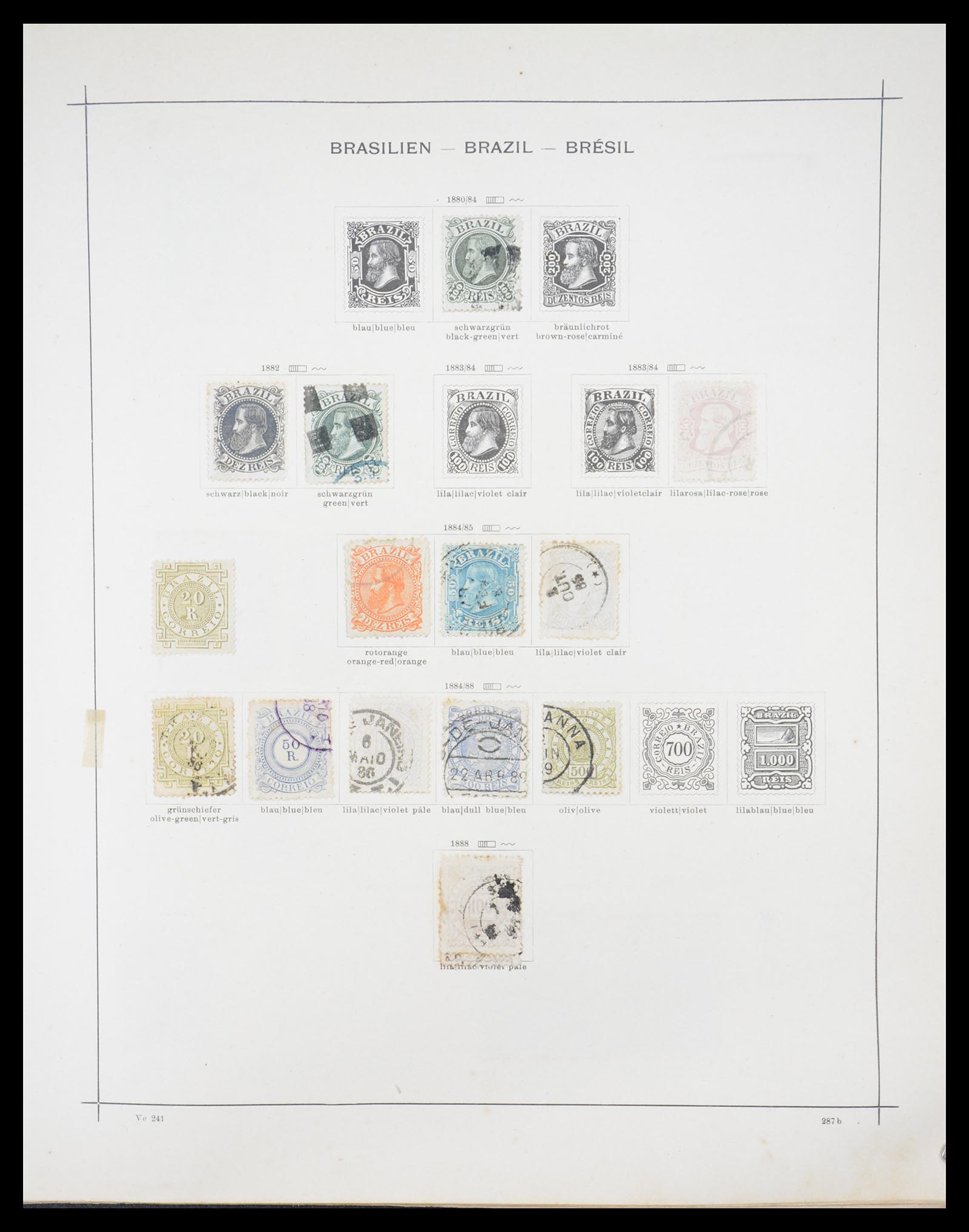 36440 052 - Postzegelverzameling 36440 Latijns Amerika 1870-1940.
