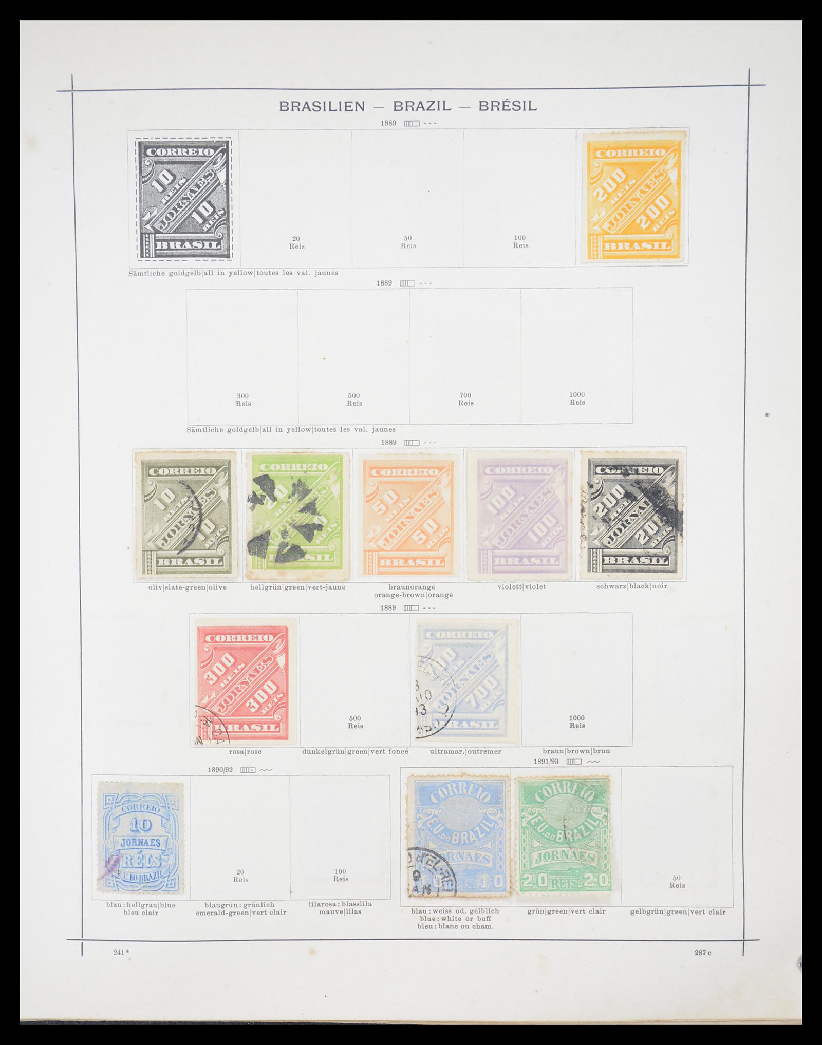 36440 053 - Postzegelverzameling 36440 Latijns Amerika 1870-1940.