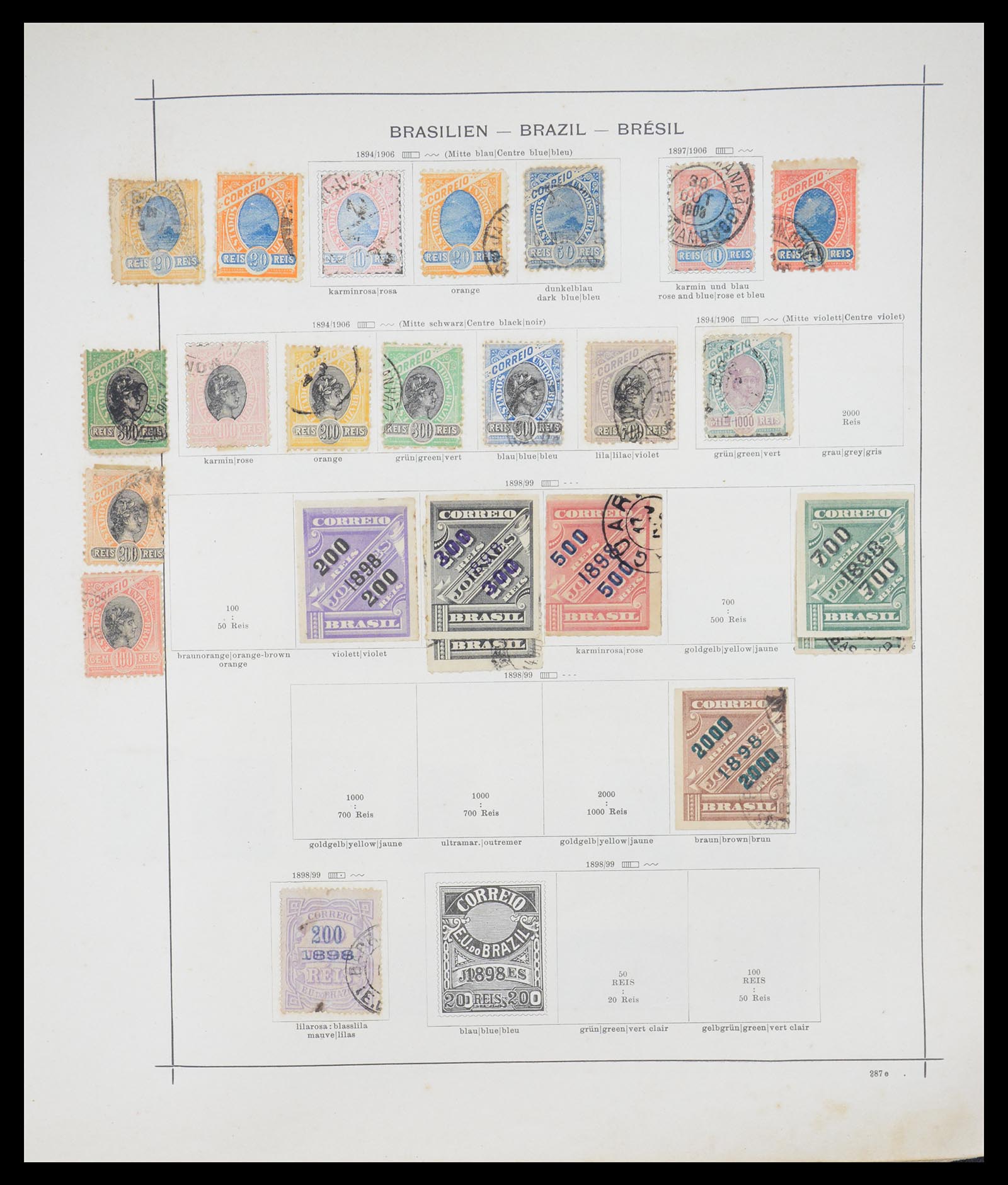 36440 055 - Postzegelverzameling 36440 Latijns Amerika 1870-1940.