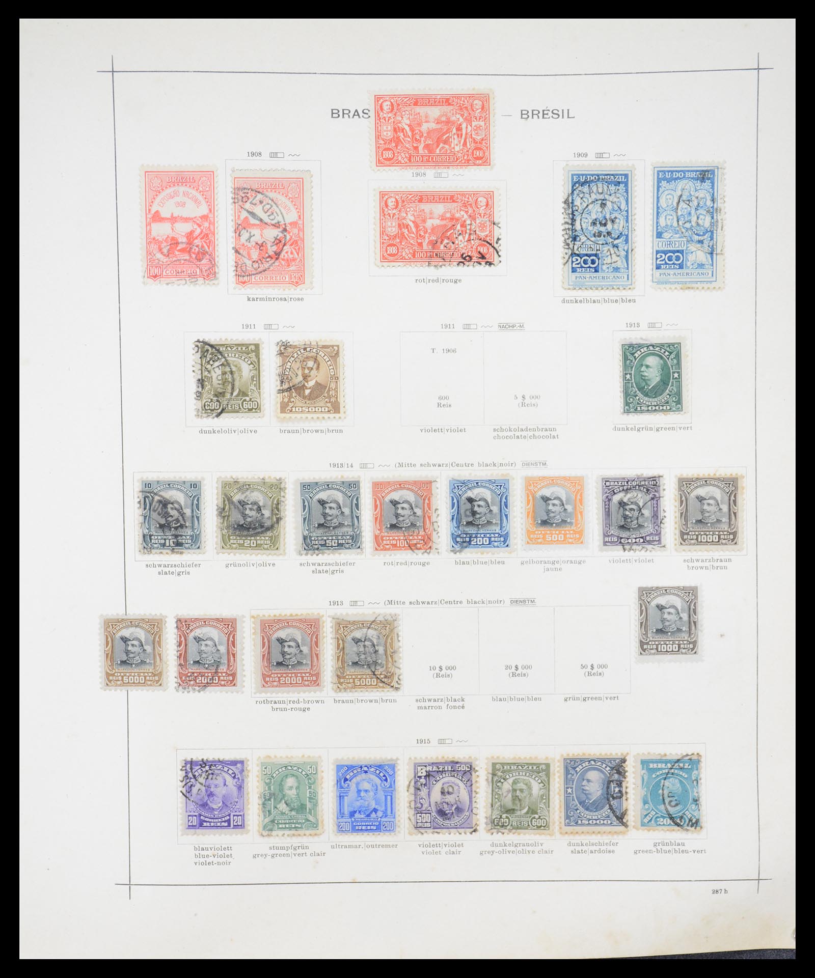 36440 058 - Postzegelverzameling 36440 Latijns Amerika 1870-1940.