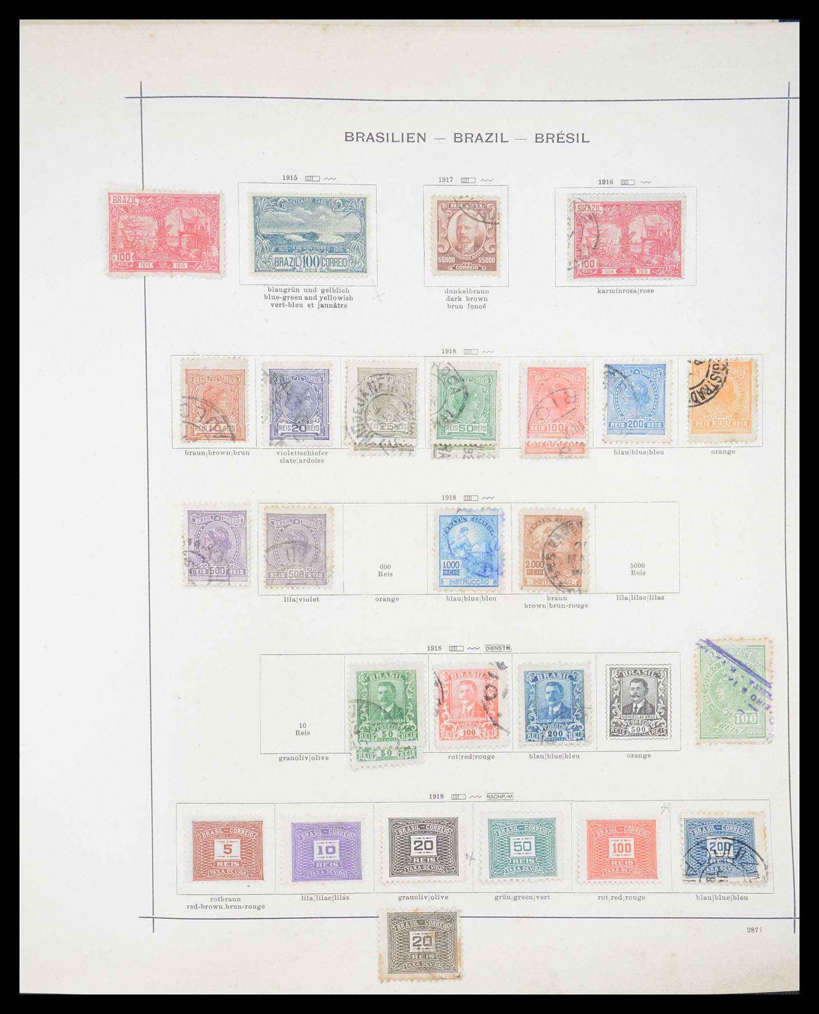 36440 059 - Postzegelverzameling 36440 Latijns Amerika 1870-1940.