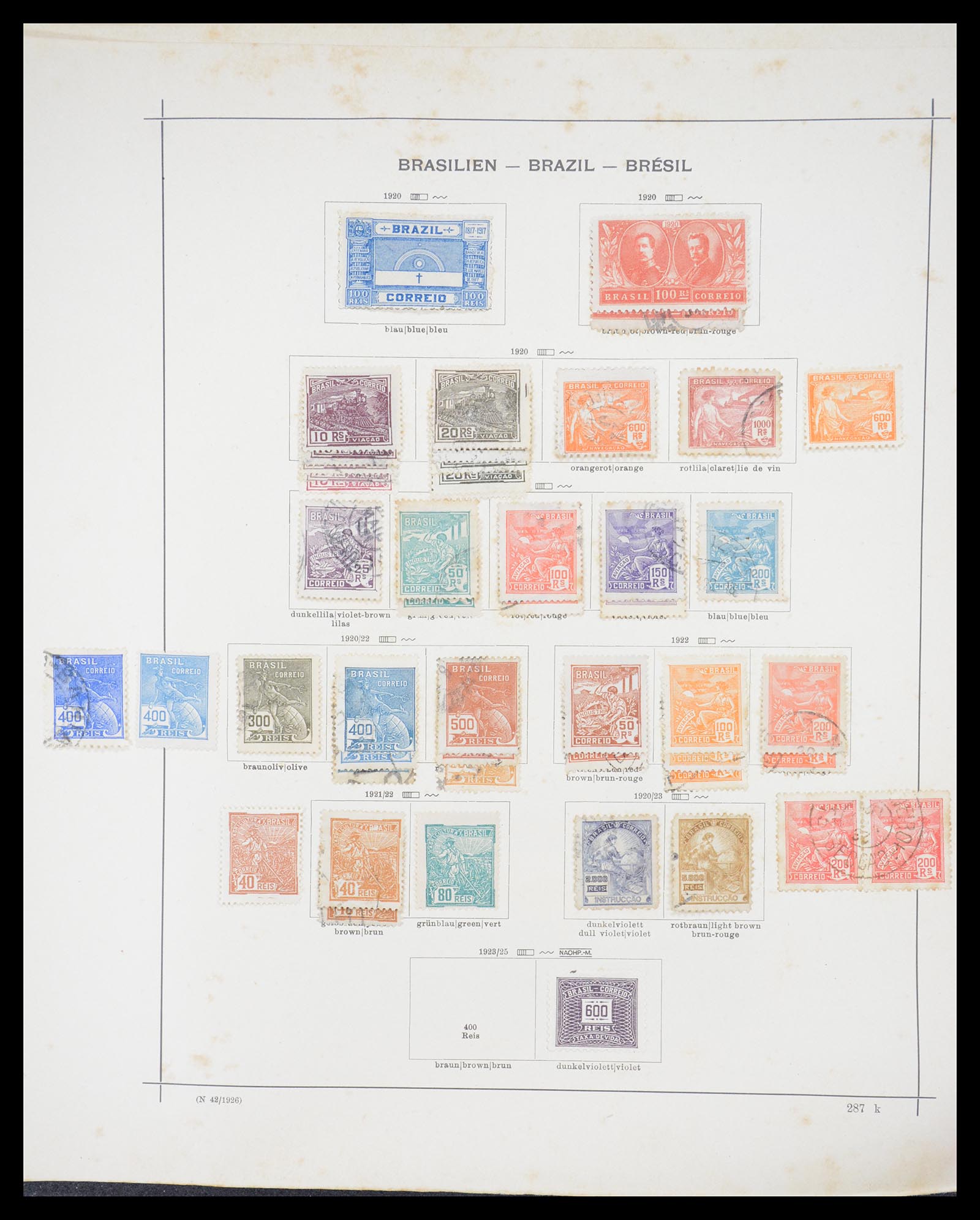 36440 061 - Postzegelverzameling 36440 Latijns Amerika 1870-1940.