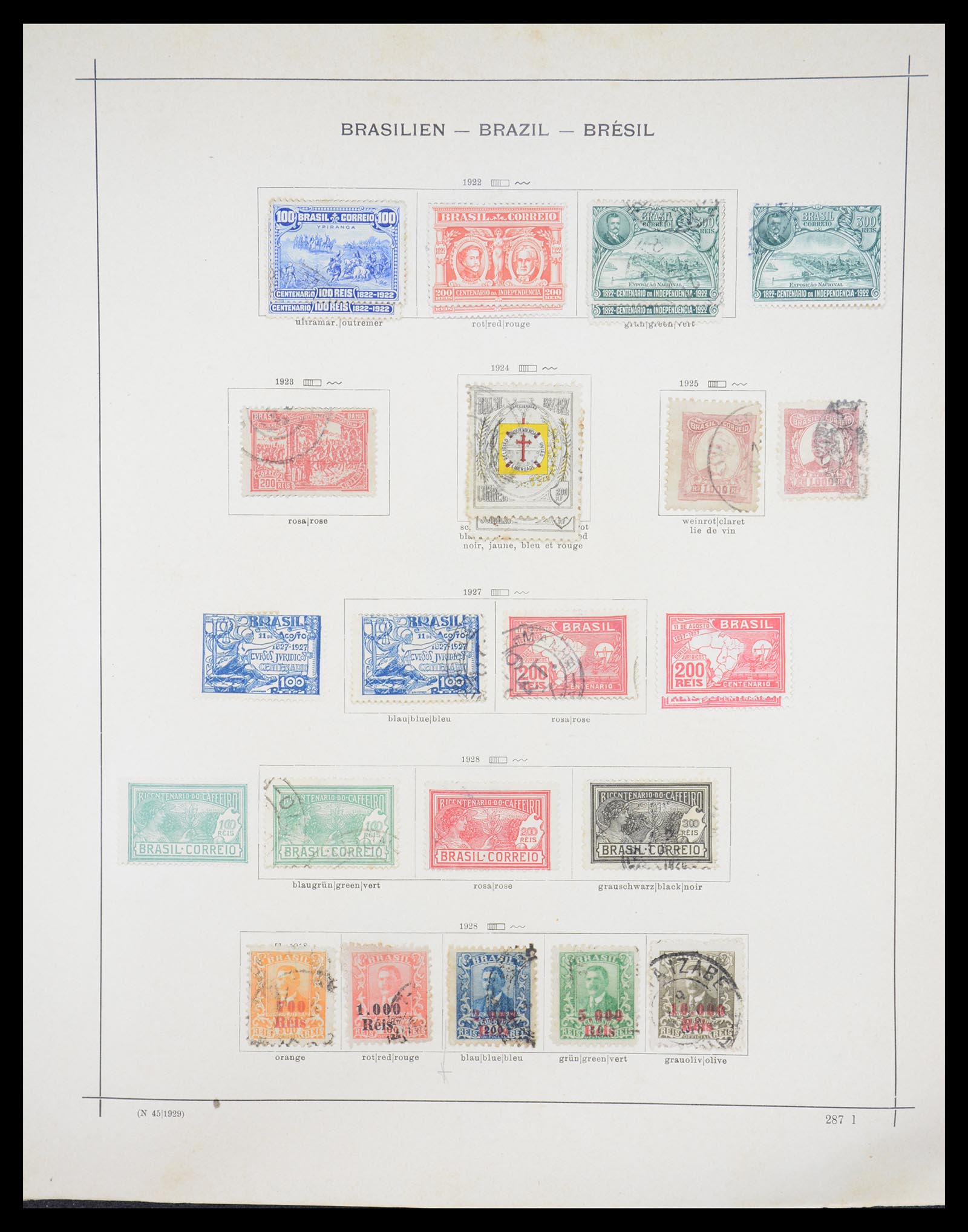 36440 062 - Postzegelverzameling 36440 Latijns Amerika 1870-1940.