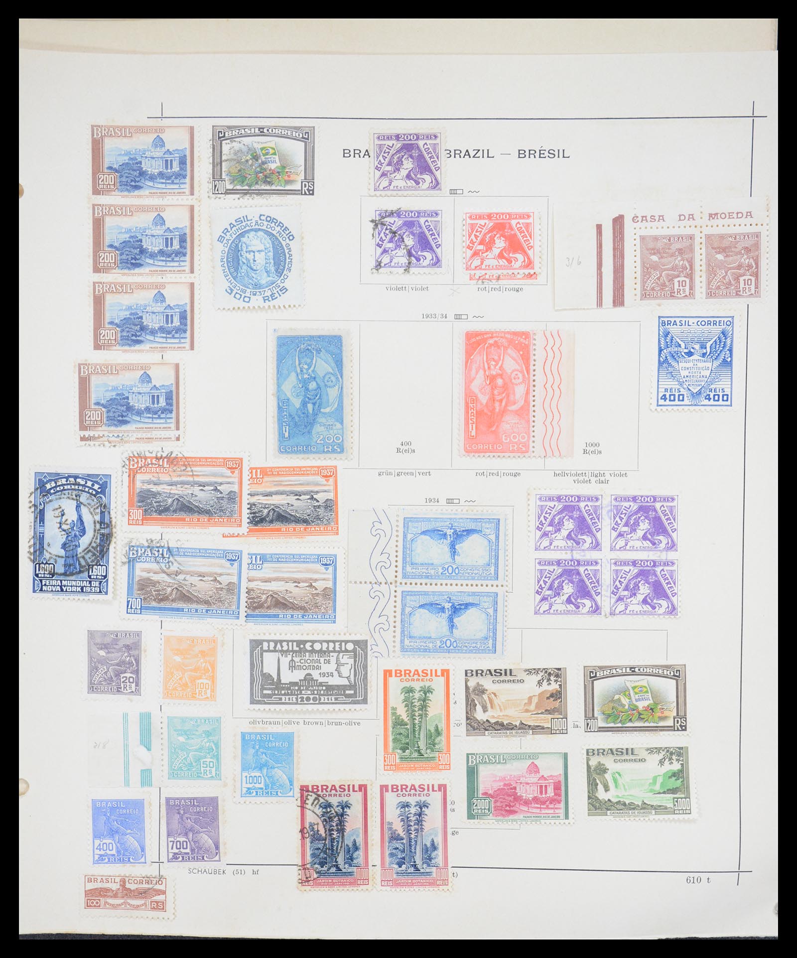 36440 068 - Postzegelverzameling 36440 Latijns Amerika 1870-1940.
