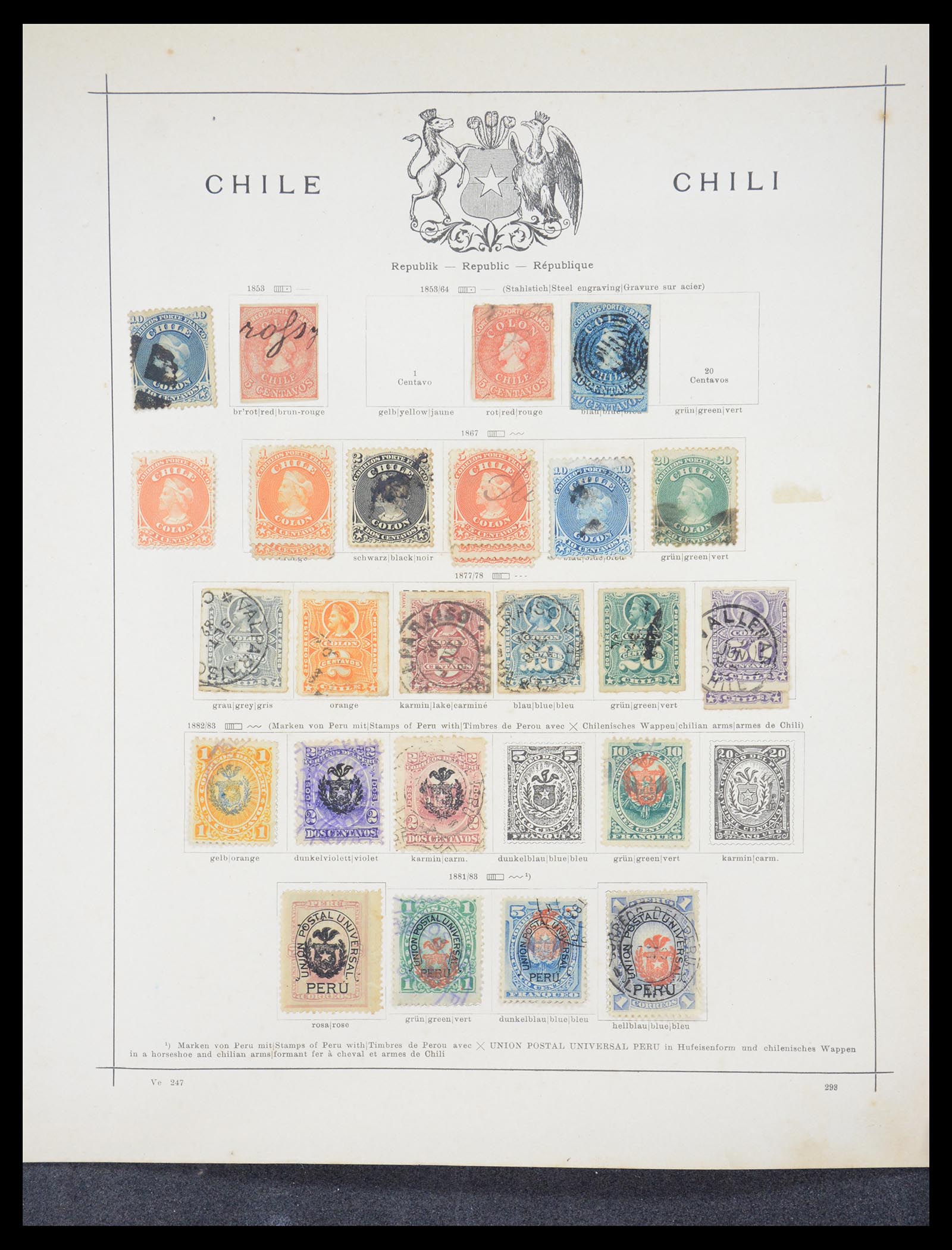 36440 079 - Postzegelverzameling 36440 Latijns Amerika 1870-1940.
