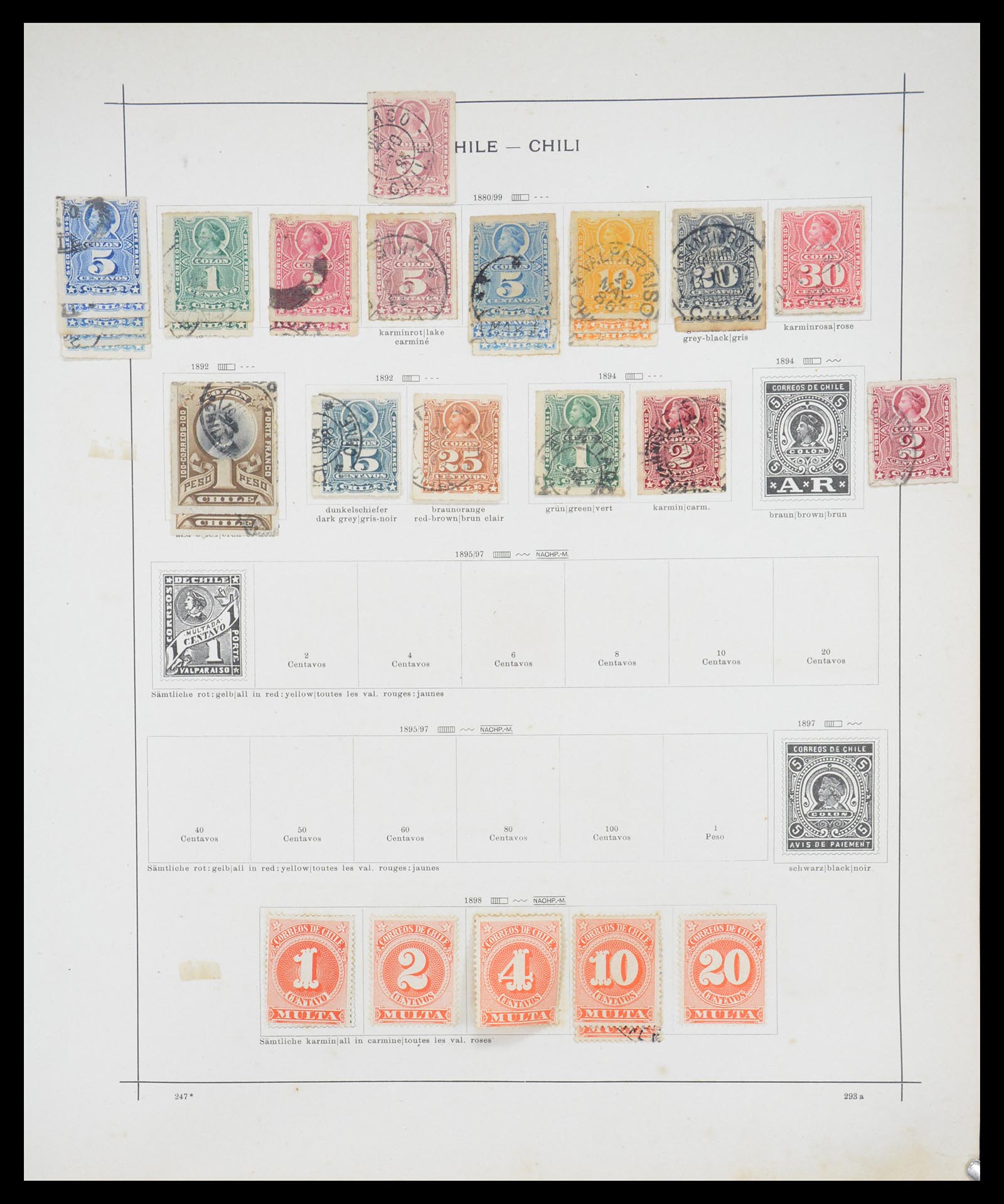 36440 080 - Postzegelverzameling 36440 Latijns Amerika 1870-1940.