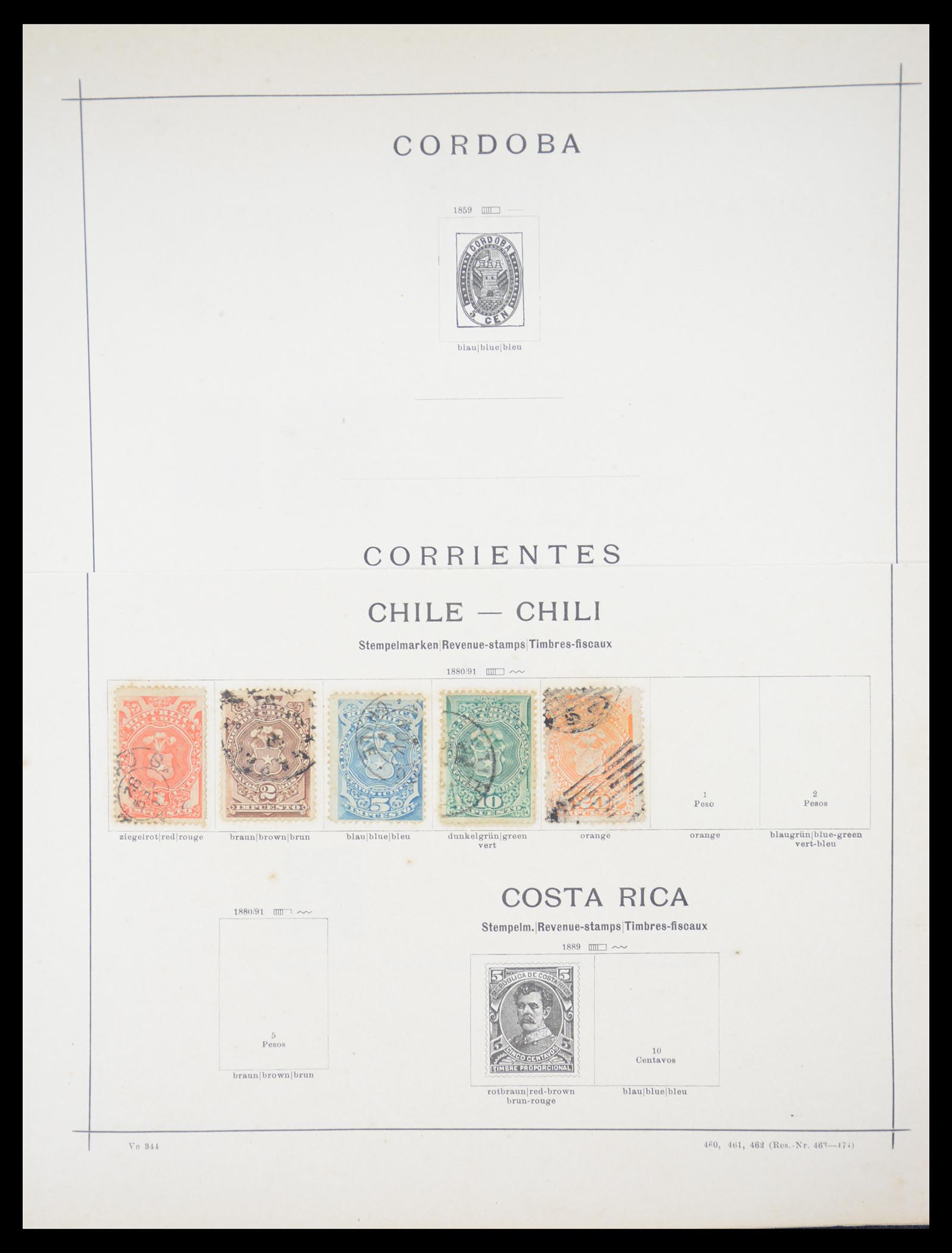 36440 089 - Postzegelverzameling 36440 Latijns Amerika 1870-1940.