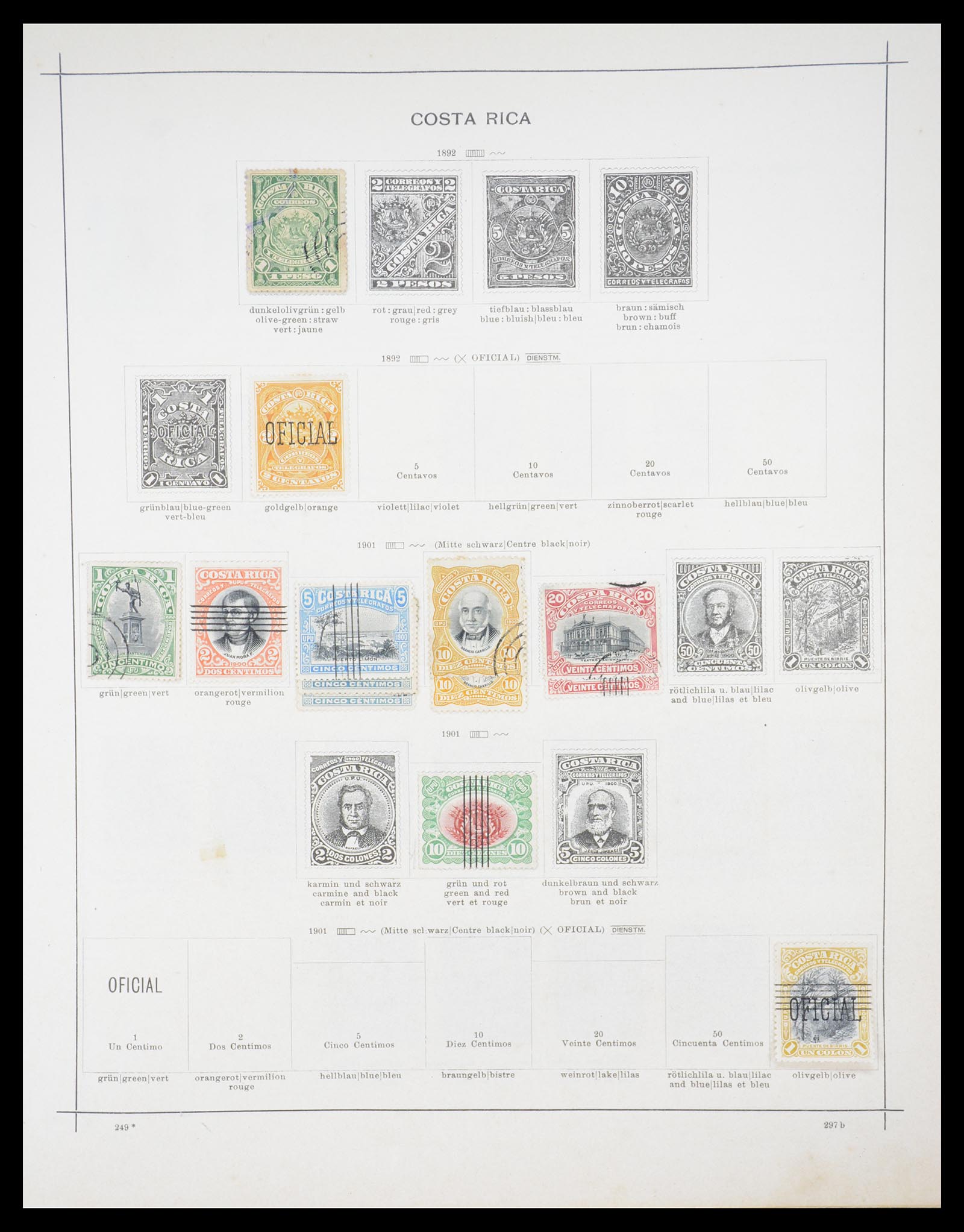 36440 092 - Postzegelverzameling 36440 Latijns Amerika 1870-1940.