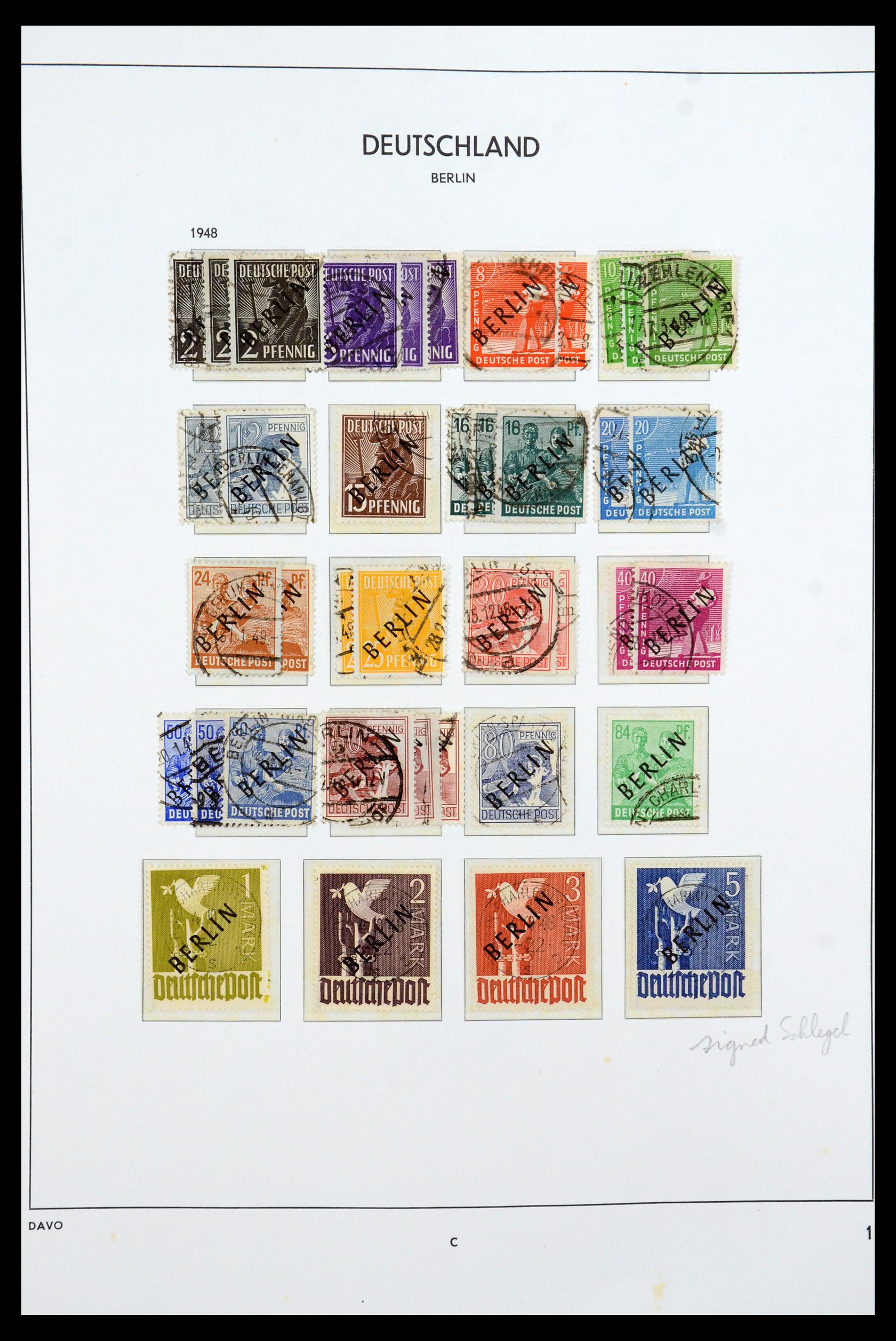 36441 001 - Postzegelverzameling 36441 Berlijn 1948-1990.