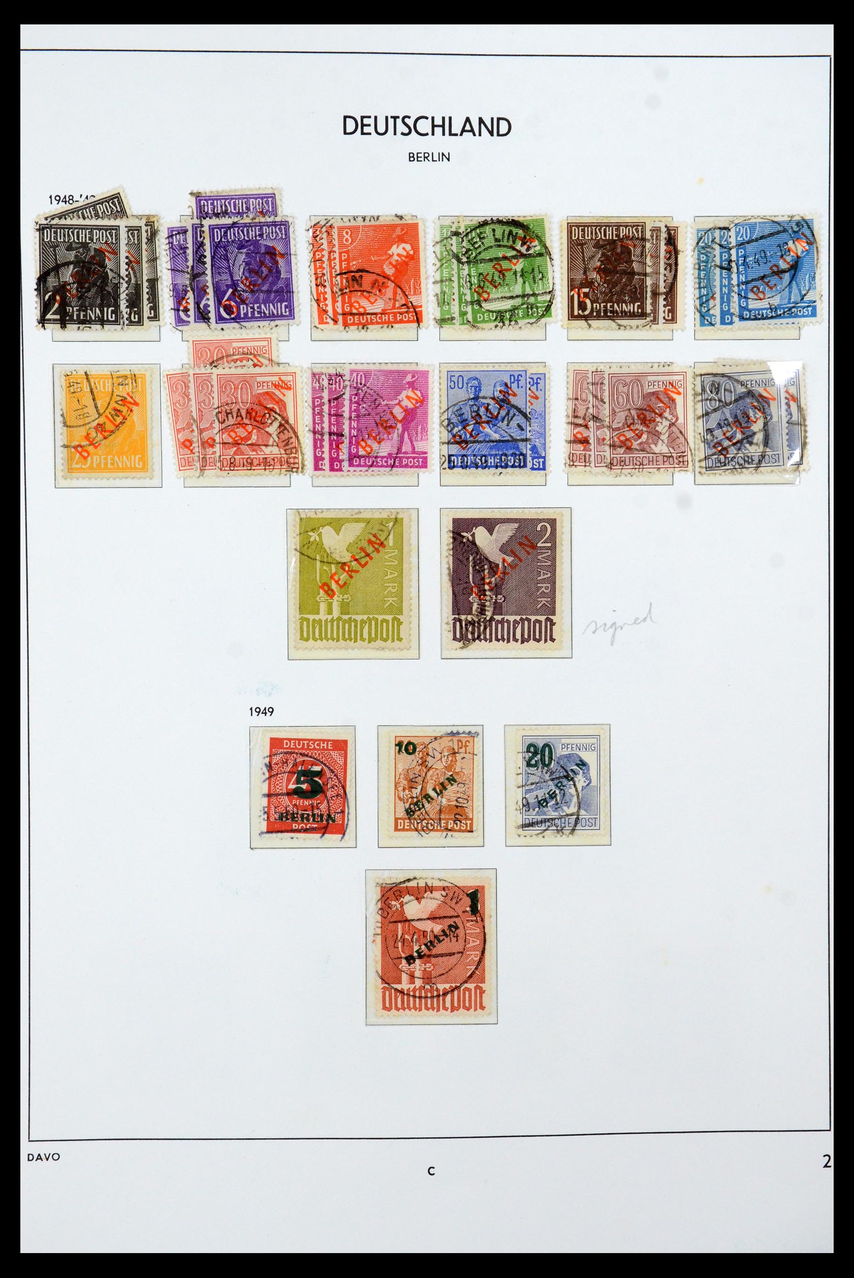 36441 002 - Stamp collection 36441 Berlin 1948-1990.