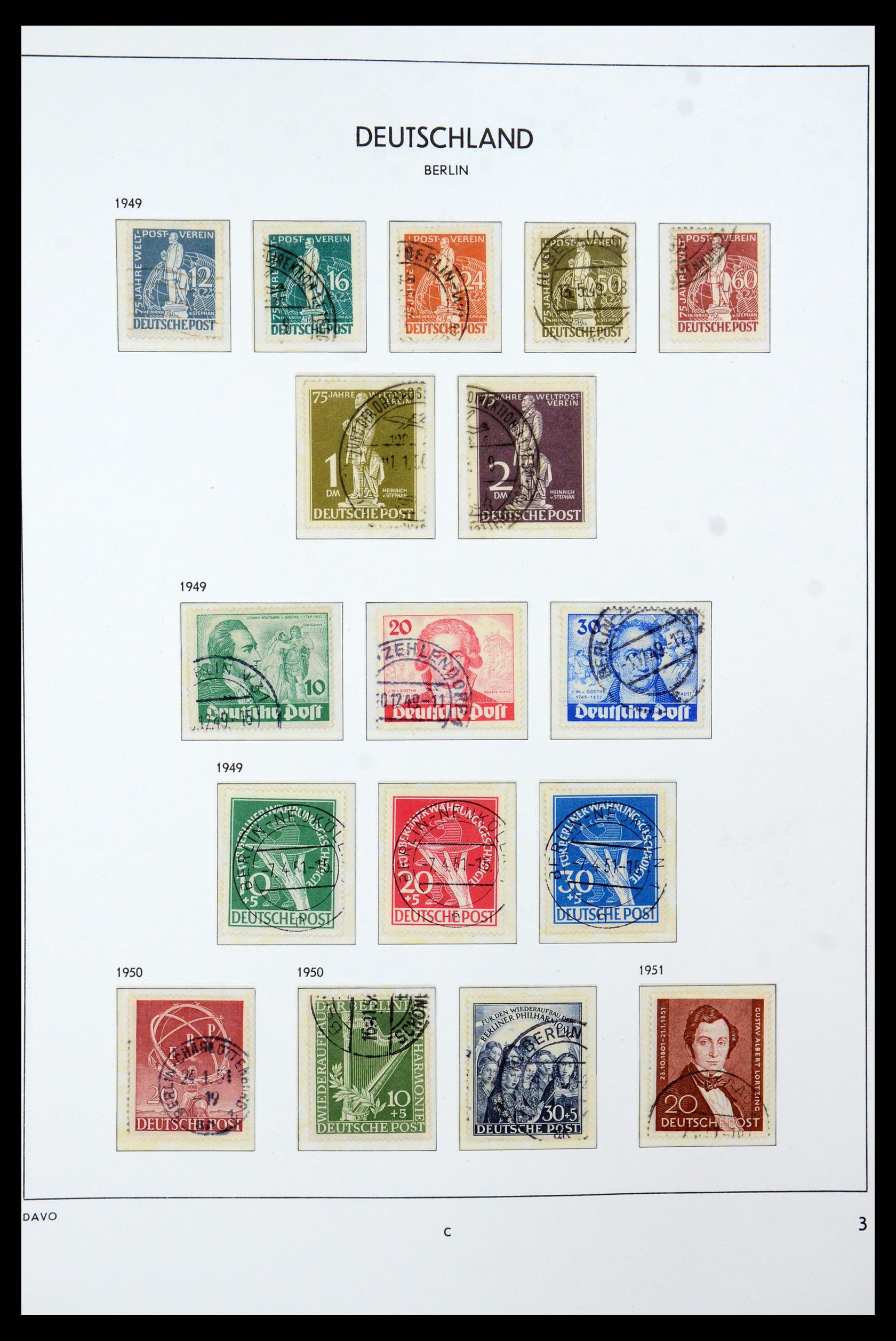 36441 003 - Postzegelverzameling 36441 Berlijn 1948-1990.