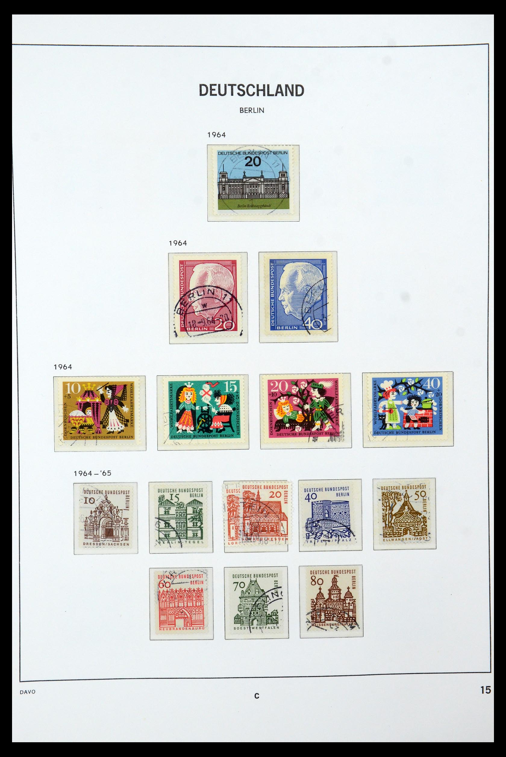 36441 016 - Stamp collection 36441 Berlin 1948-1990.