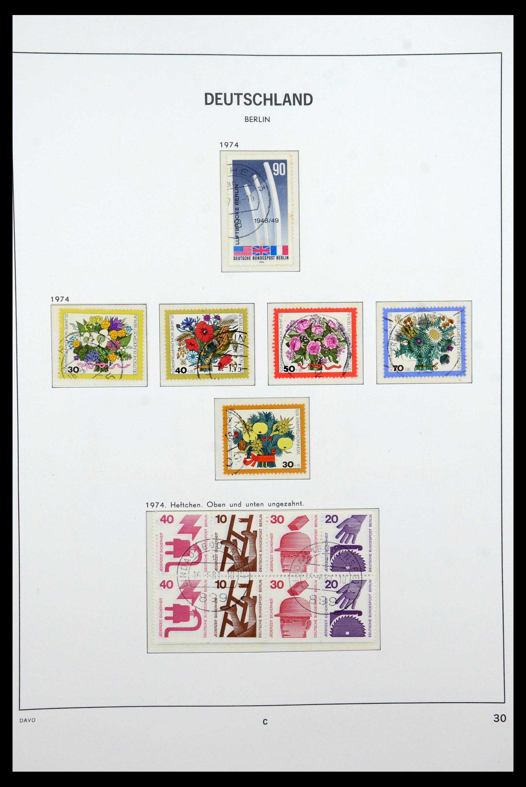 36441 033 - Stamp collection 36441 Berlin 1948-1990.