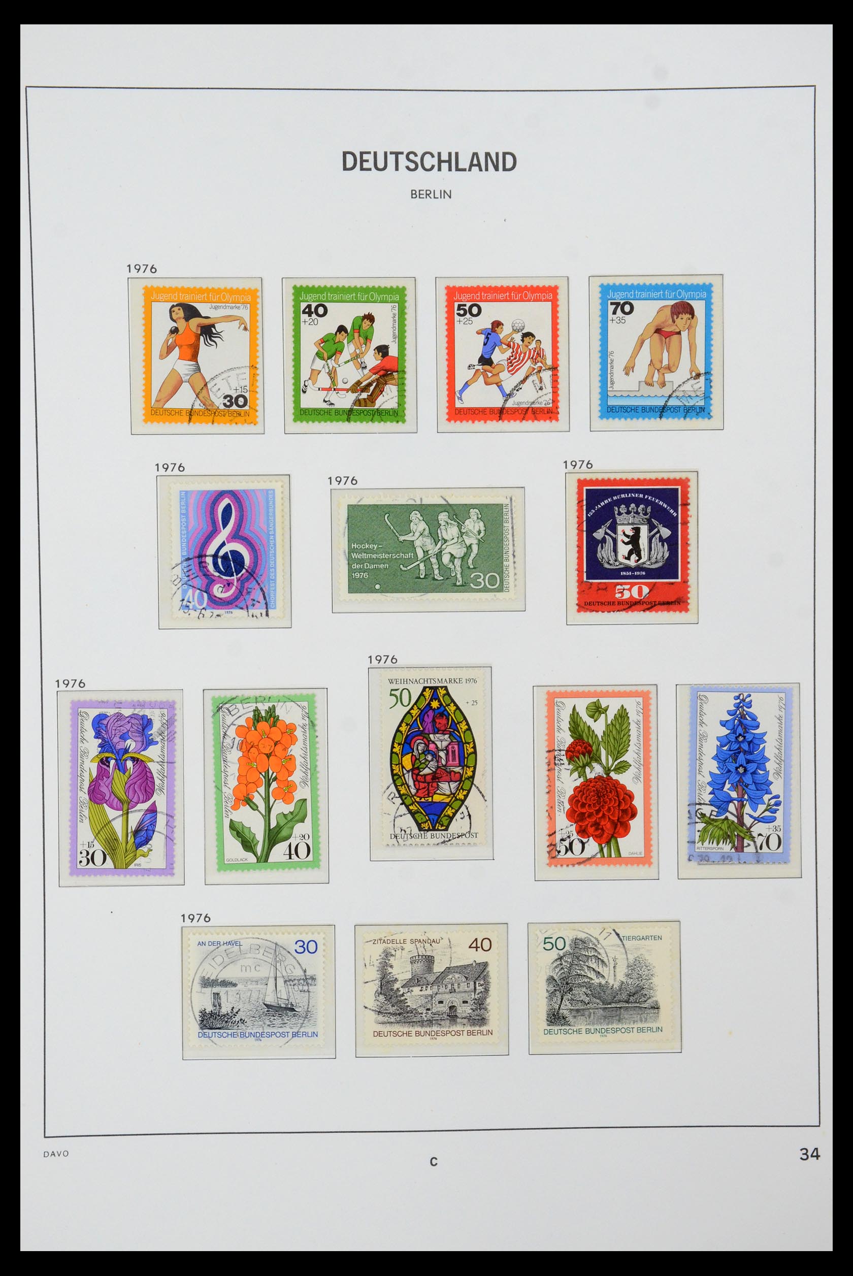 36441 037 - Stamp collection 36441 Berlin 1948-1990.