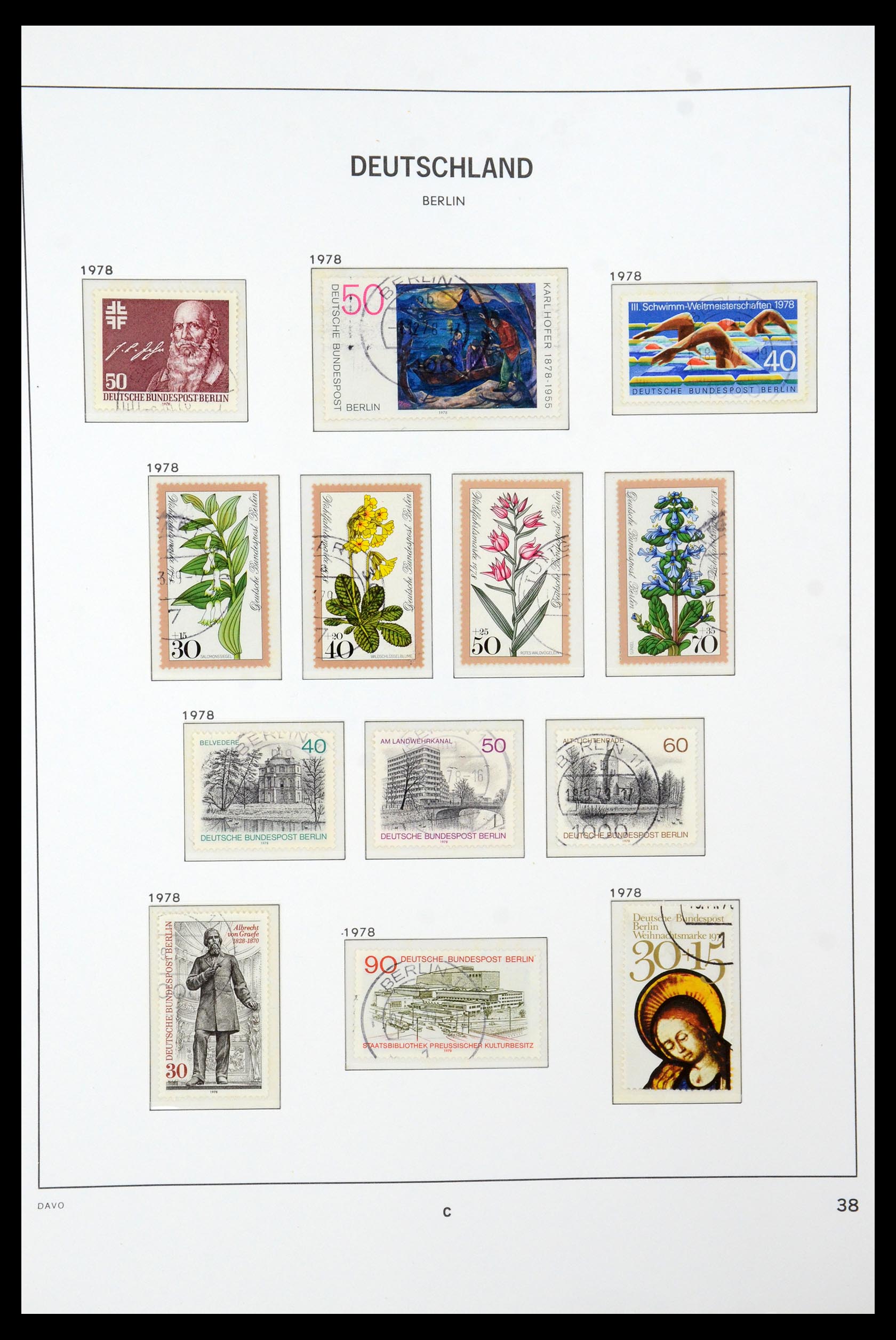 36441 042 - Stamp collection 36441 Berlin 1948-1990.