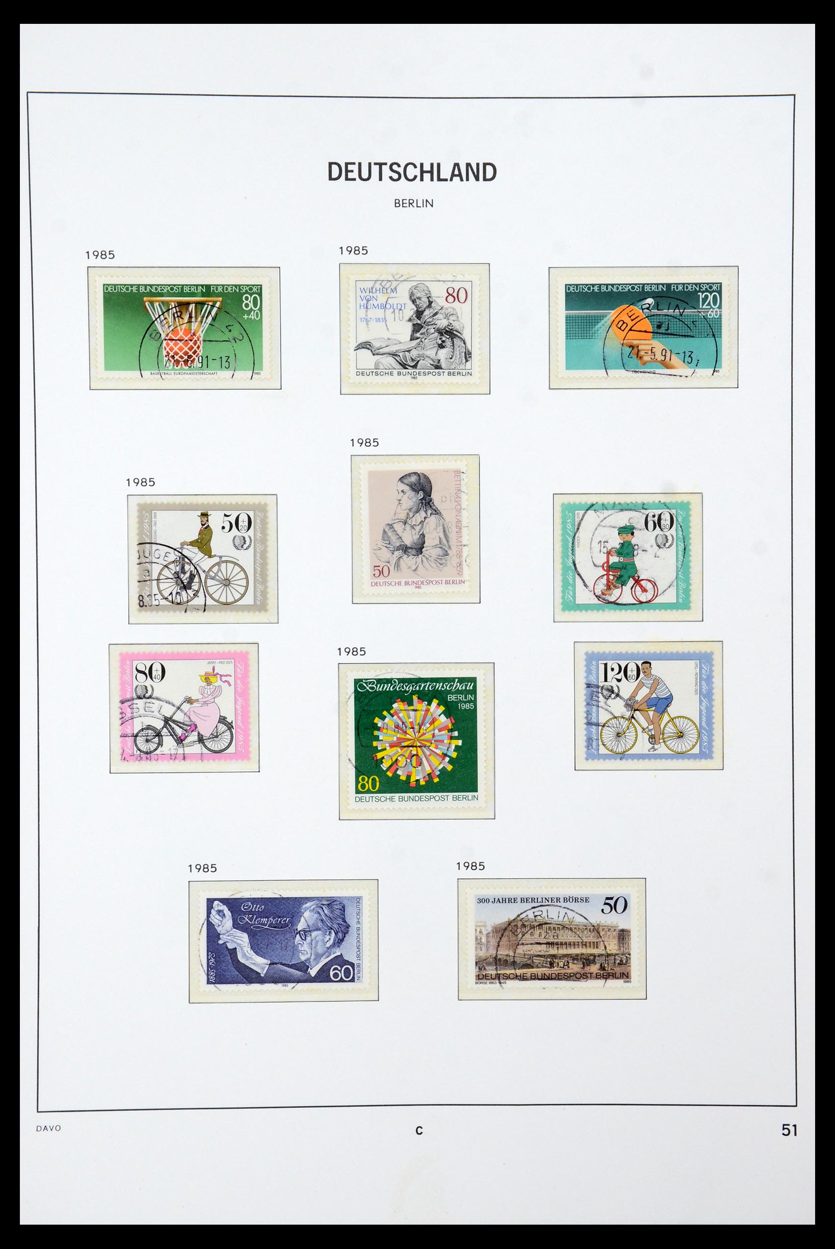 36441 056 - Stamp collection 36441 Berlin 1948-1990.