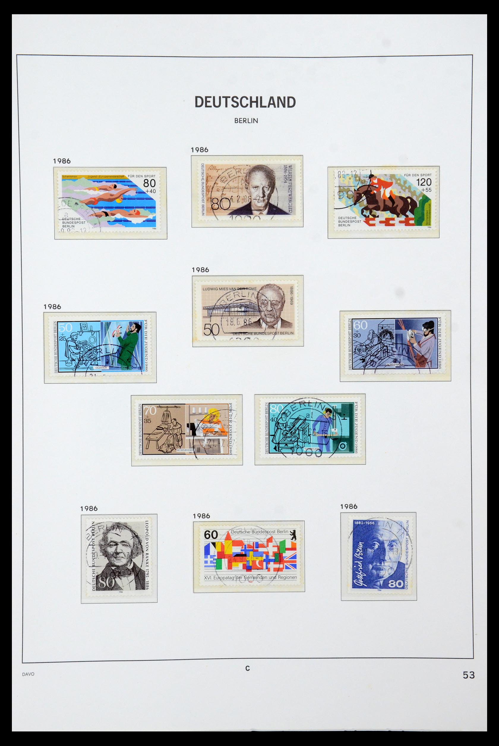 36441 058 - Postzegelverzameling 36441 Berlijn 1948-1990.