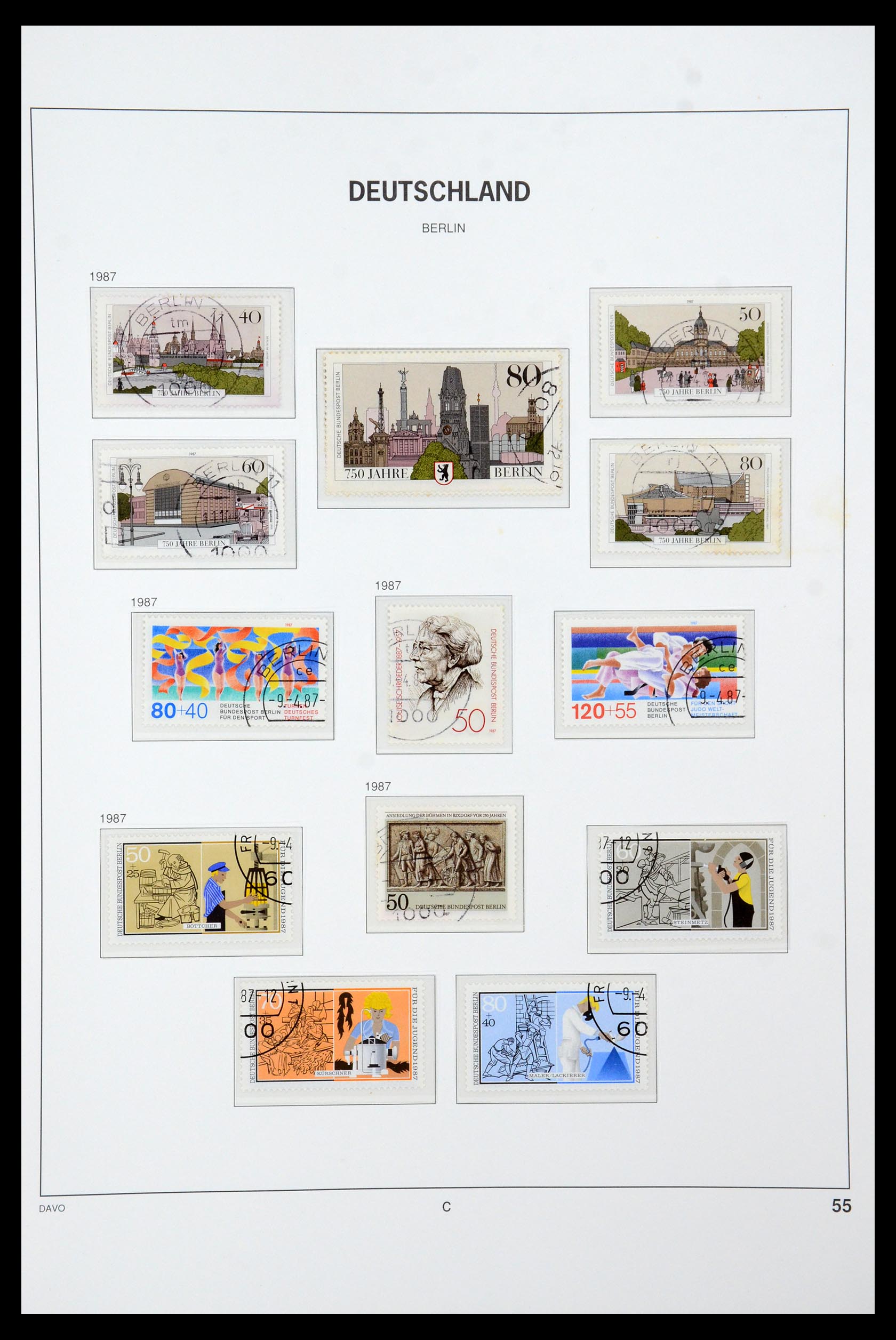 36441 060 - Postzegelverzameling 36441 Berlijn 1948-1990.