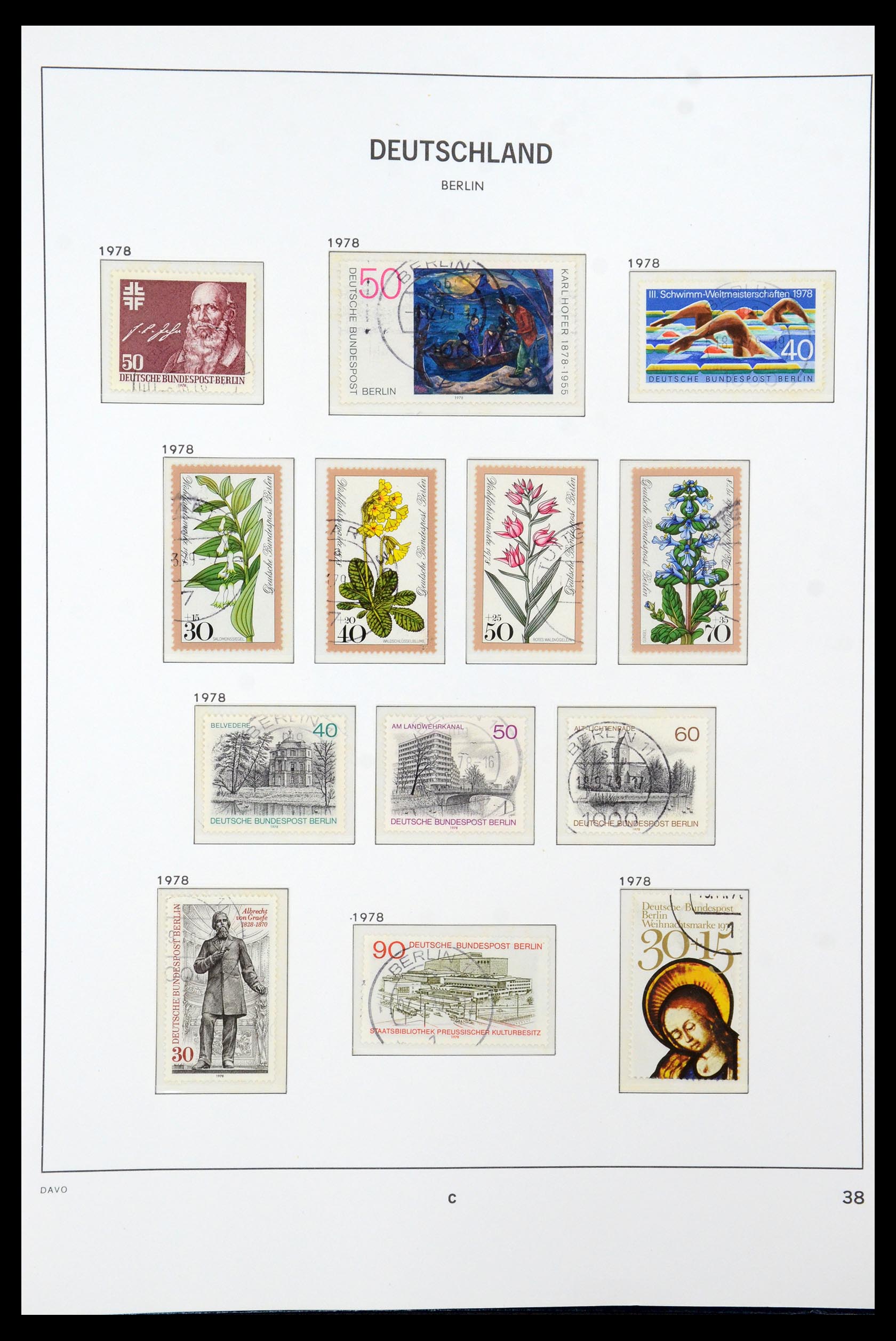 36441 081 - Stamp collection 36441 Berlin 1948-1990.