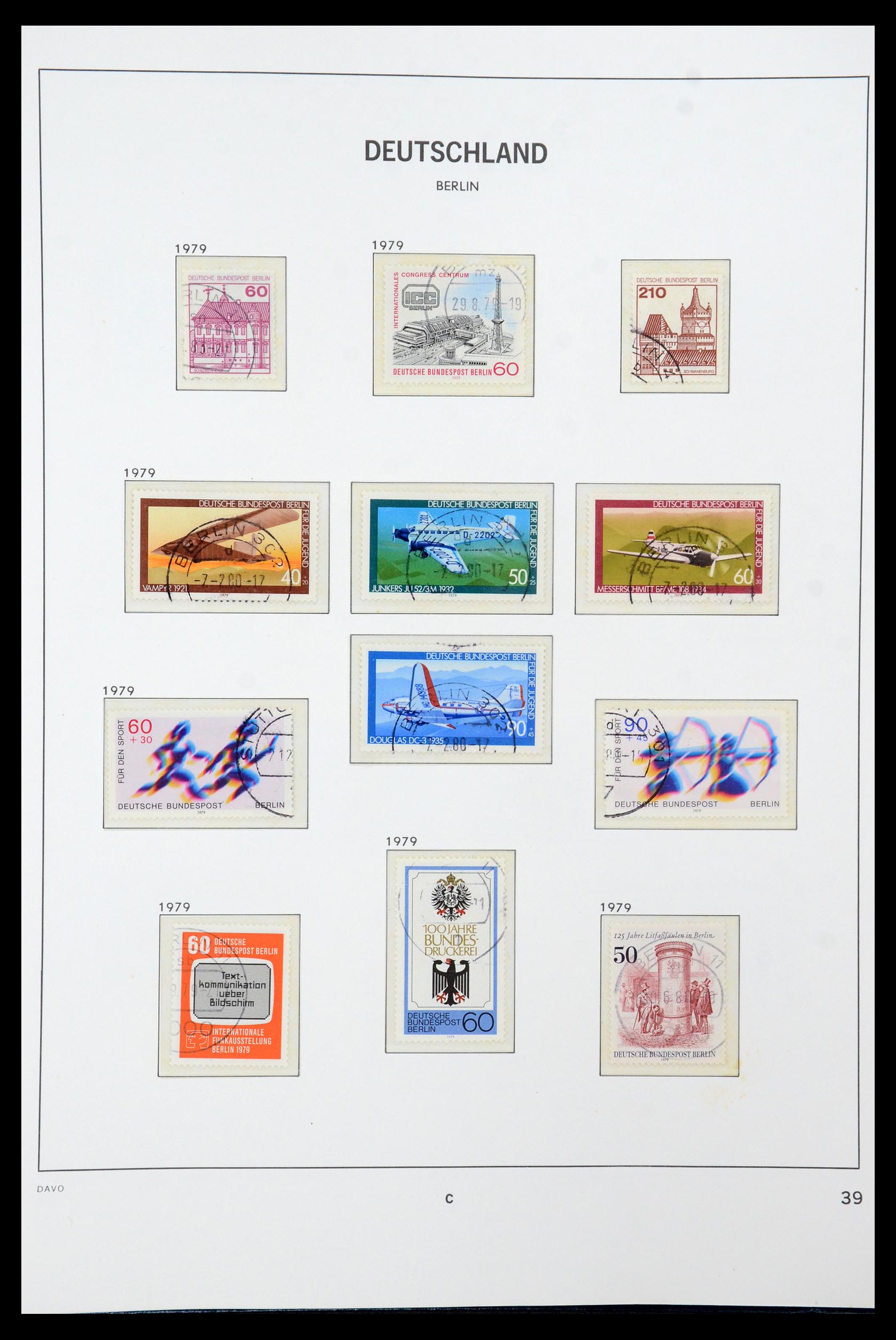 36441 083 - Stamp collection 36441 Berlin 1948-1990.