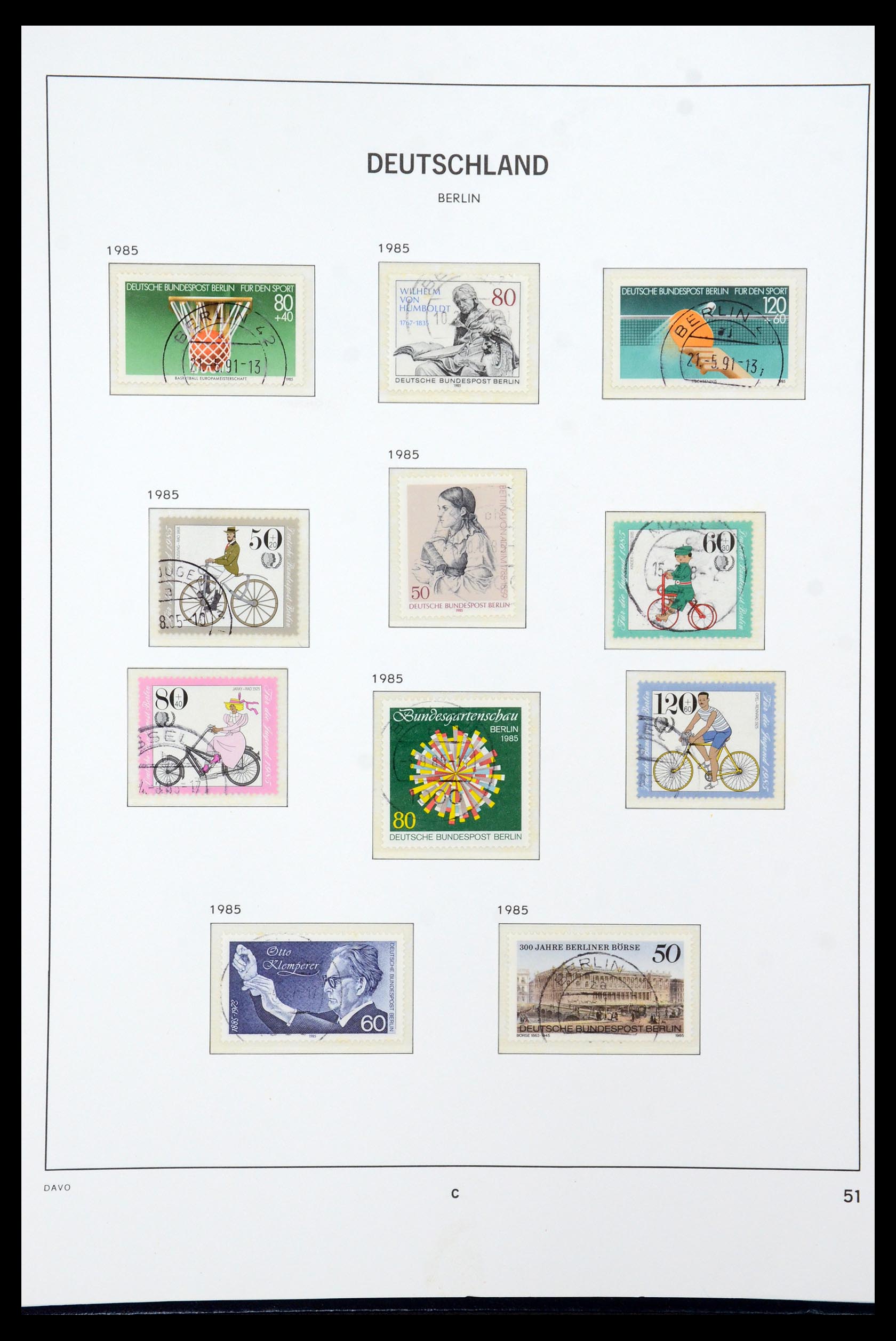 36441 095 - Stamp collection 36441 Berlin 1948-1990.