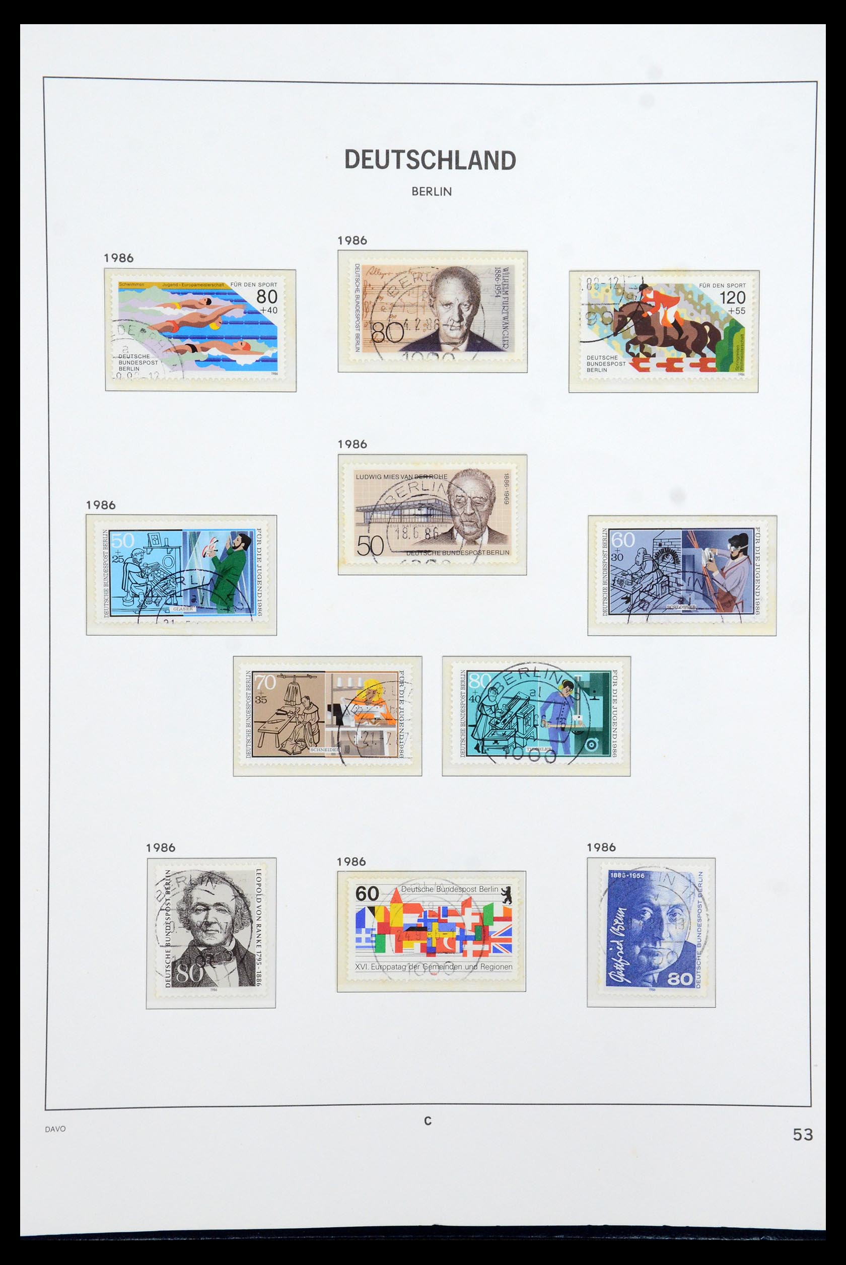 36441 097 - Postzegelverzameling 36441 Berlijn 1948-1990.