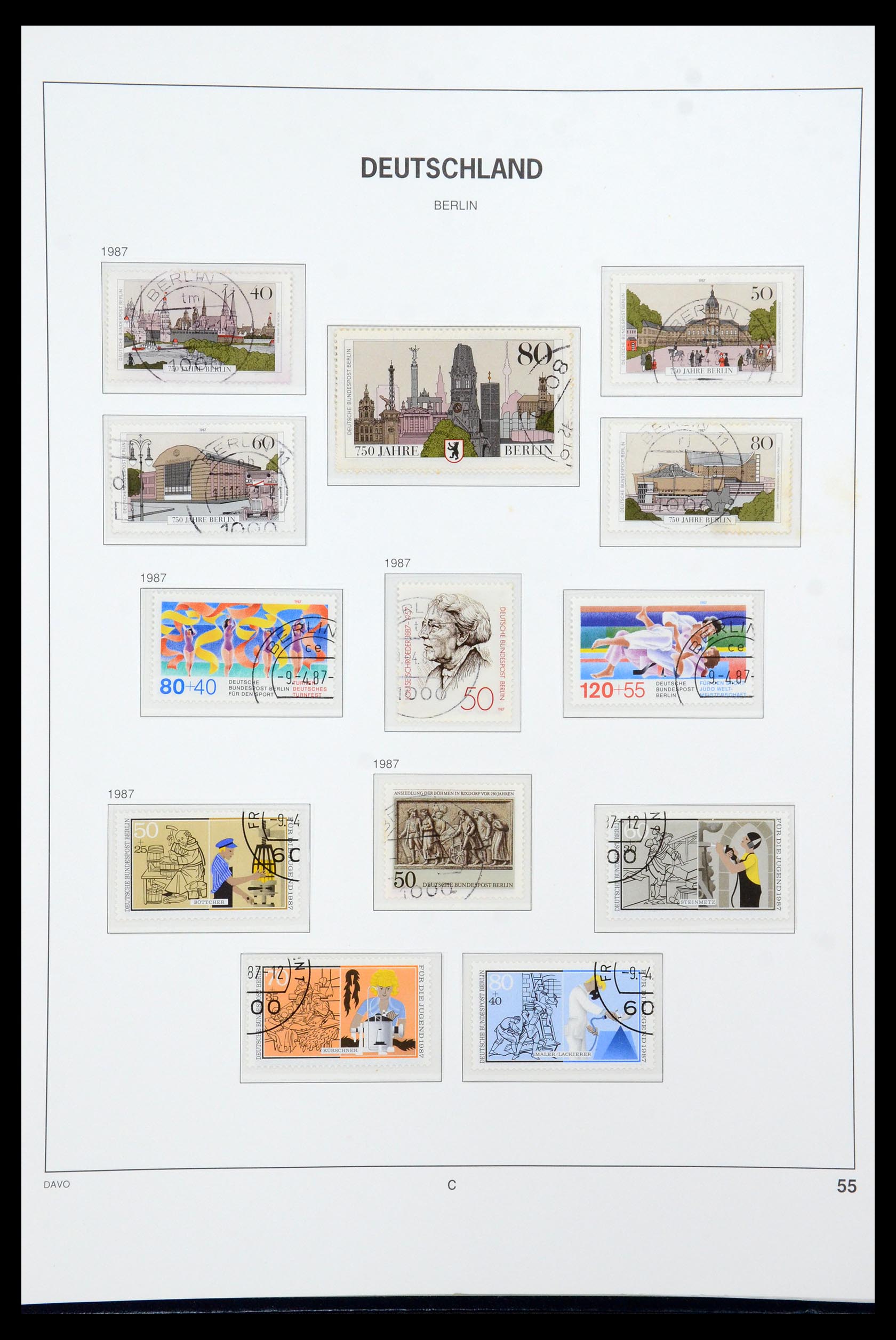 36441 099 - Stamp collection 36441 Berlin 1948-1990.