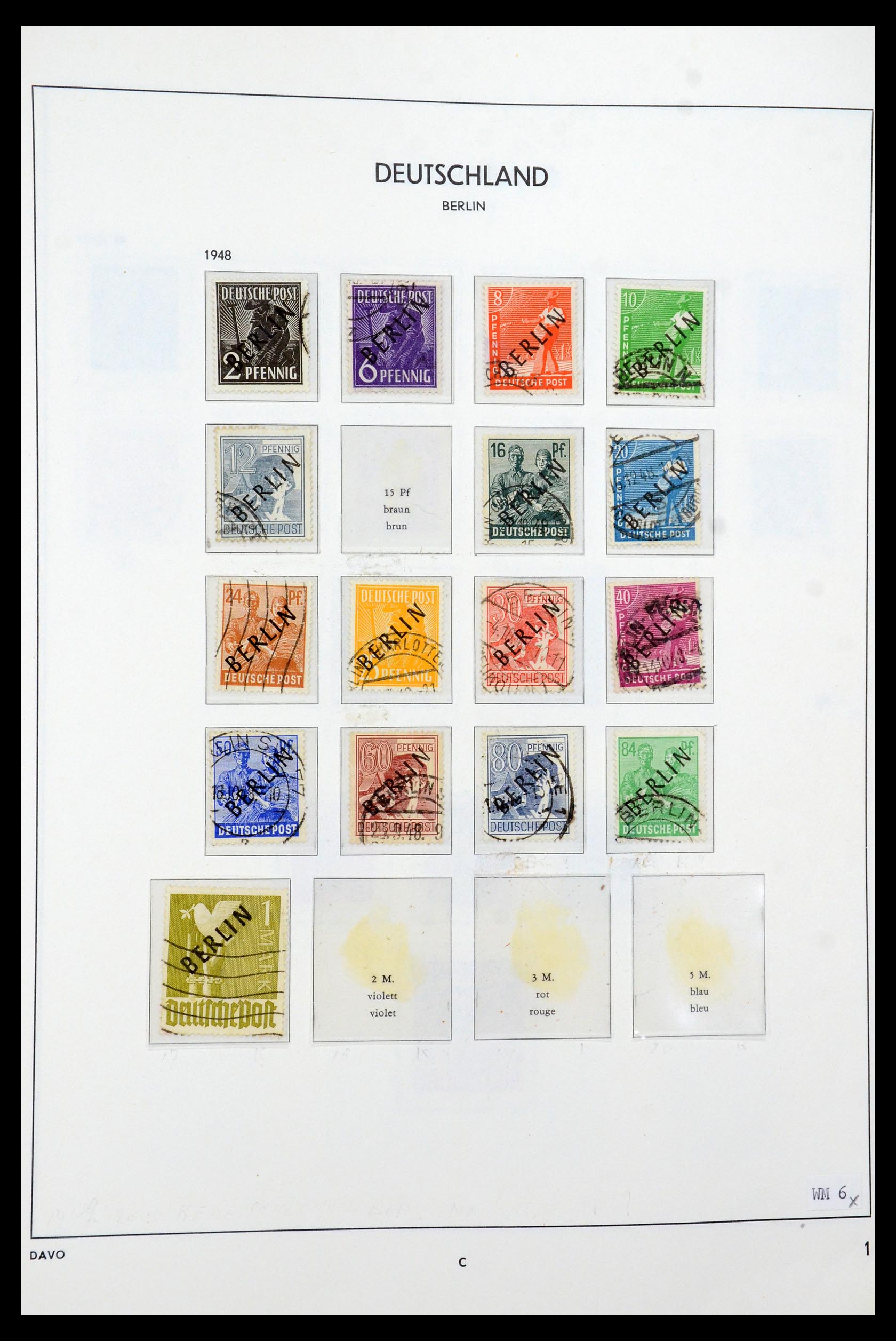 36443 001 - Stamp collection 36443 Berlin 1948-1990.
