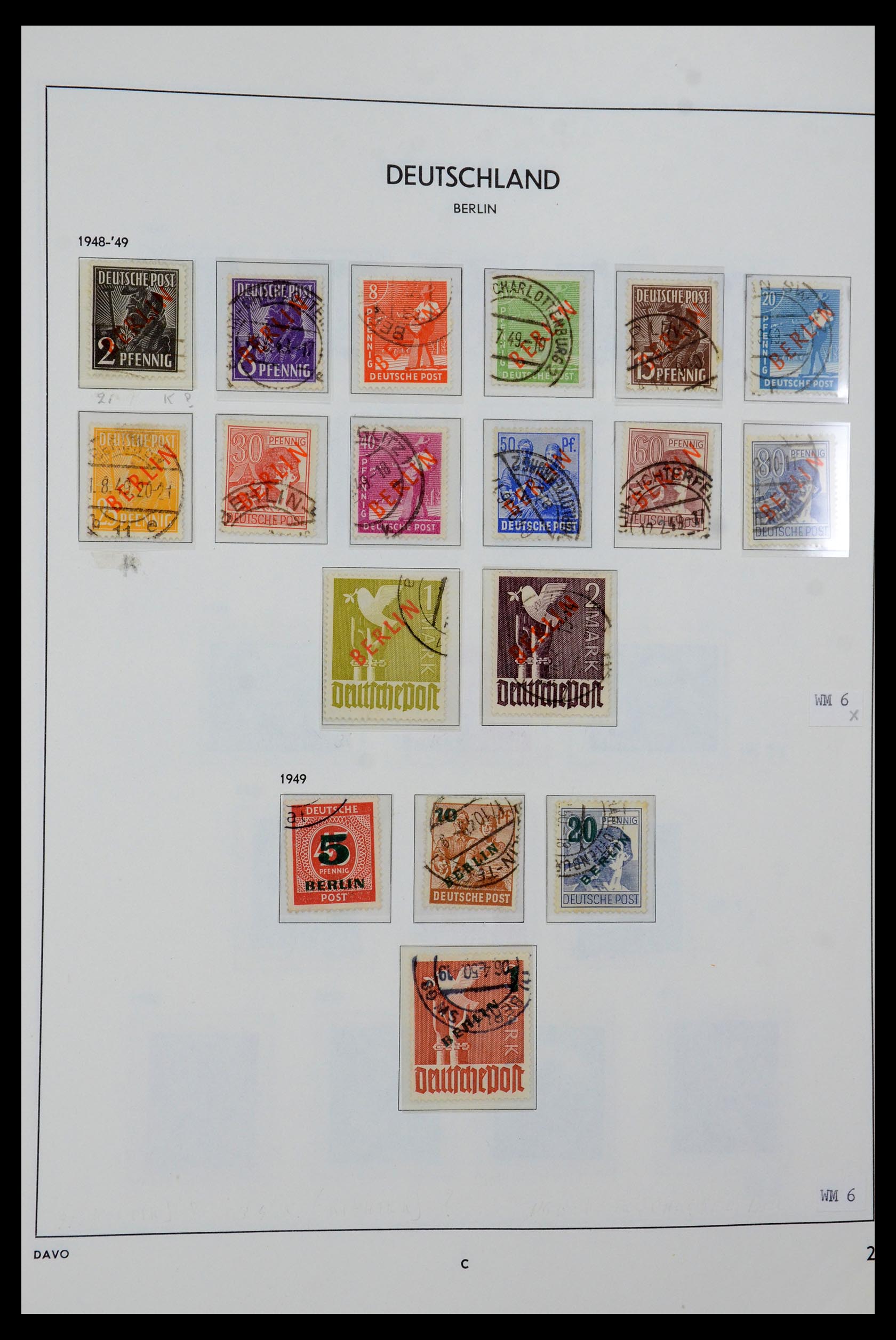 36443 002 - Stamp collection 36443 Berlin 1948-1990.