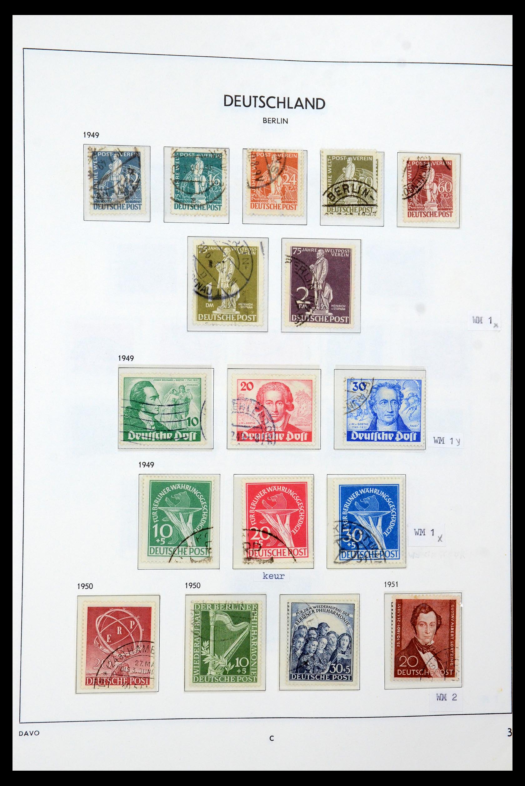 36443 003 - Postzegelverzameling 36443 Berlijn 1948-1990.
