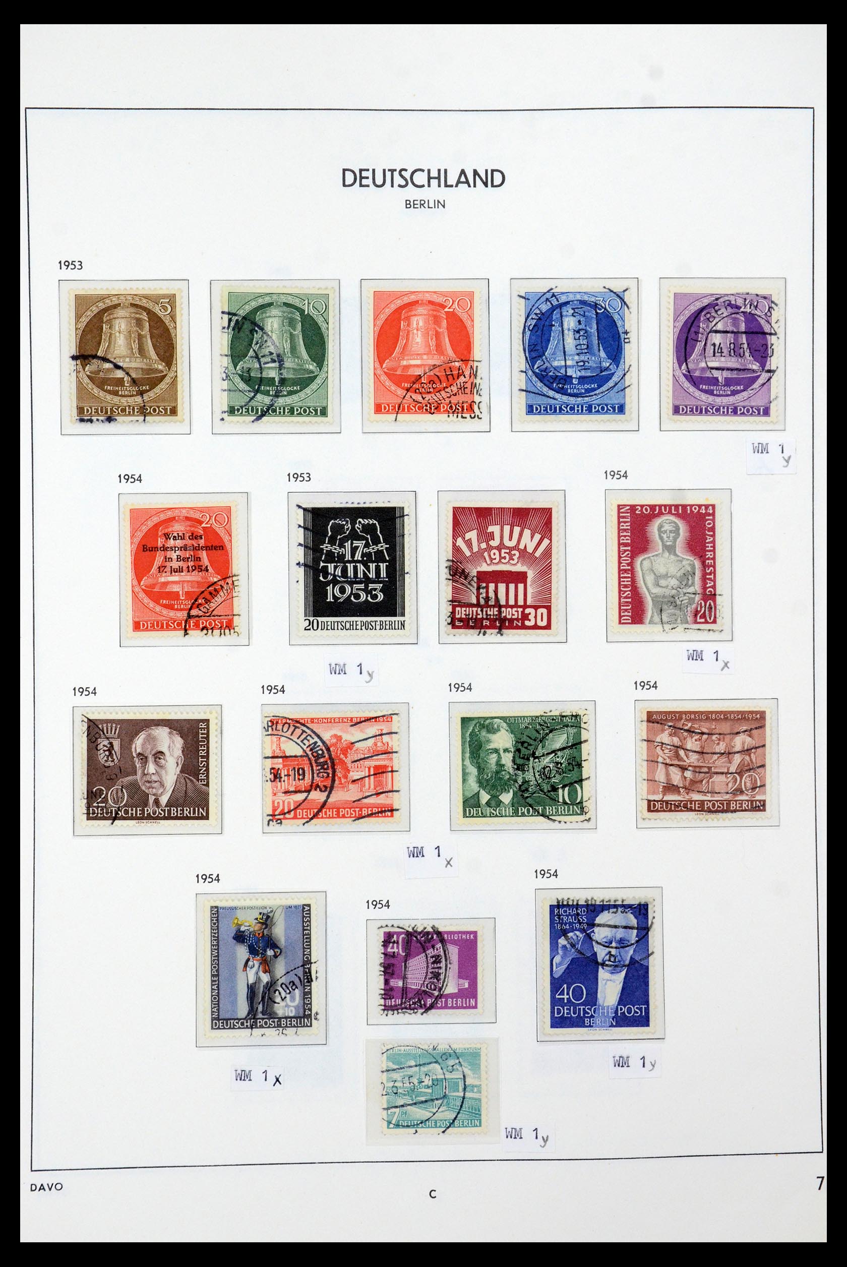 36443 007 - Postzegelverzameling 36443 Berlijn 1948-1990.