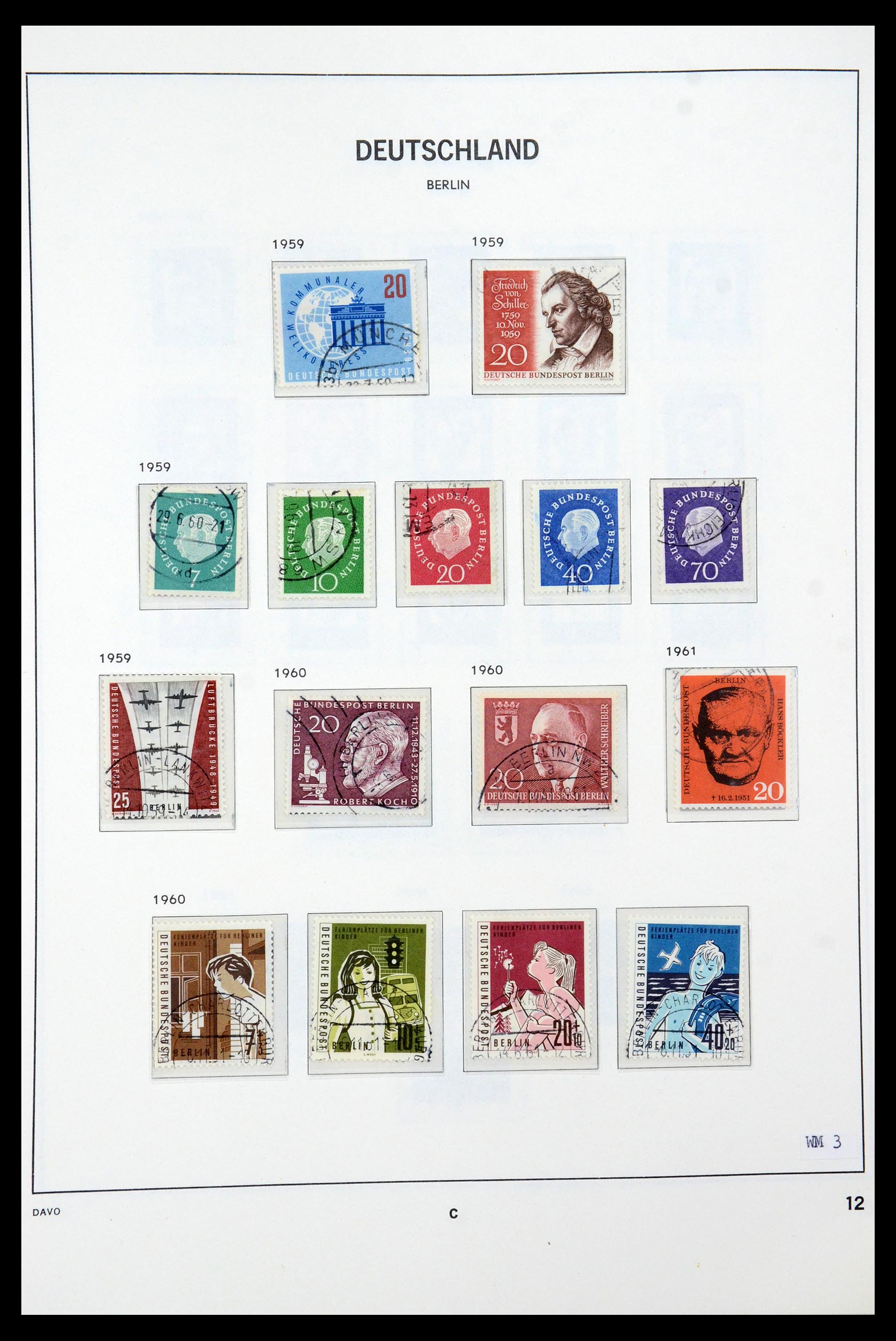 36443 012 - Postzegelverzameling 36443 Berlijn 1948-1990.