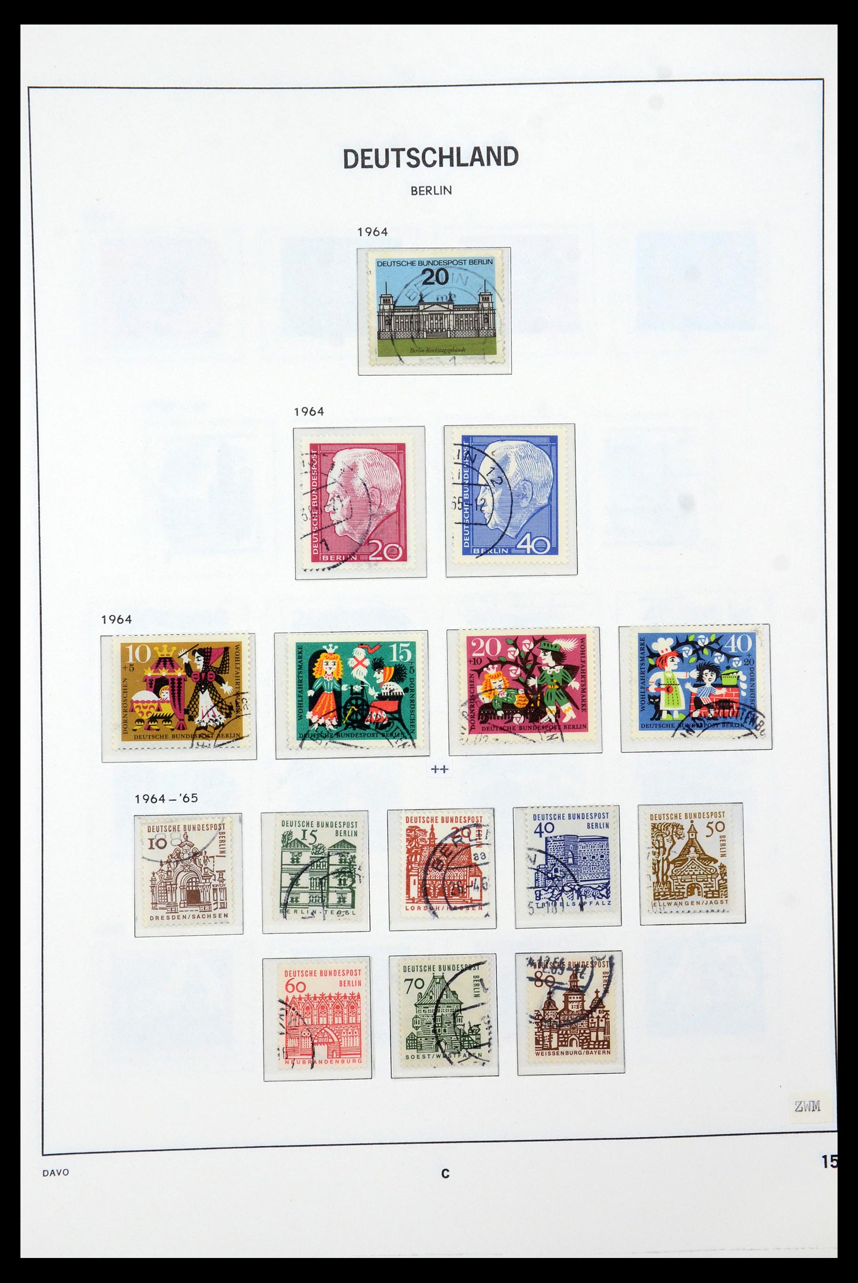 36443 015 - Stamp collection 36443 Berlin 1948-1990.
