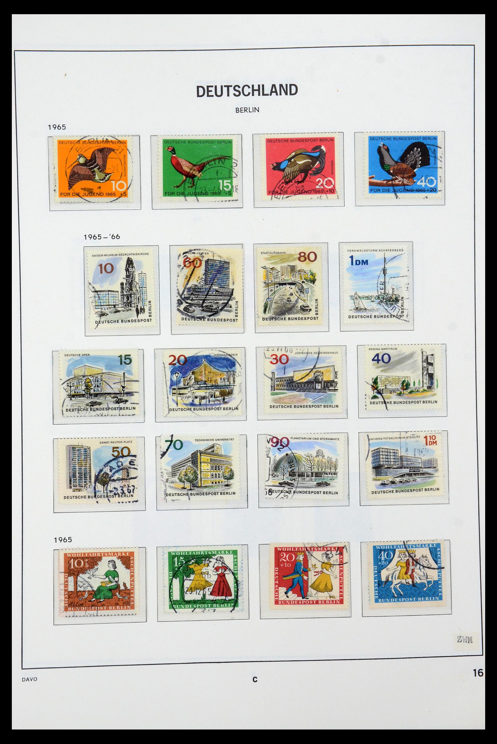 36443 016 - Stamp collection 36443 Berlin 1948-1990.