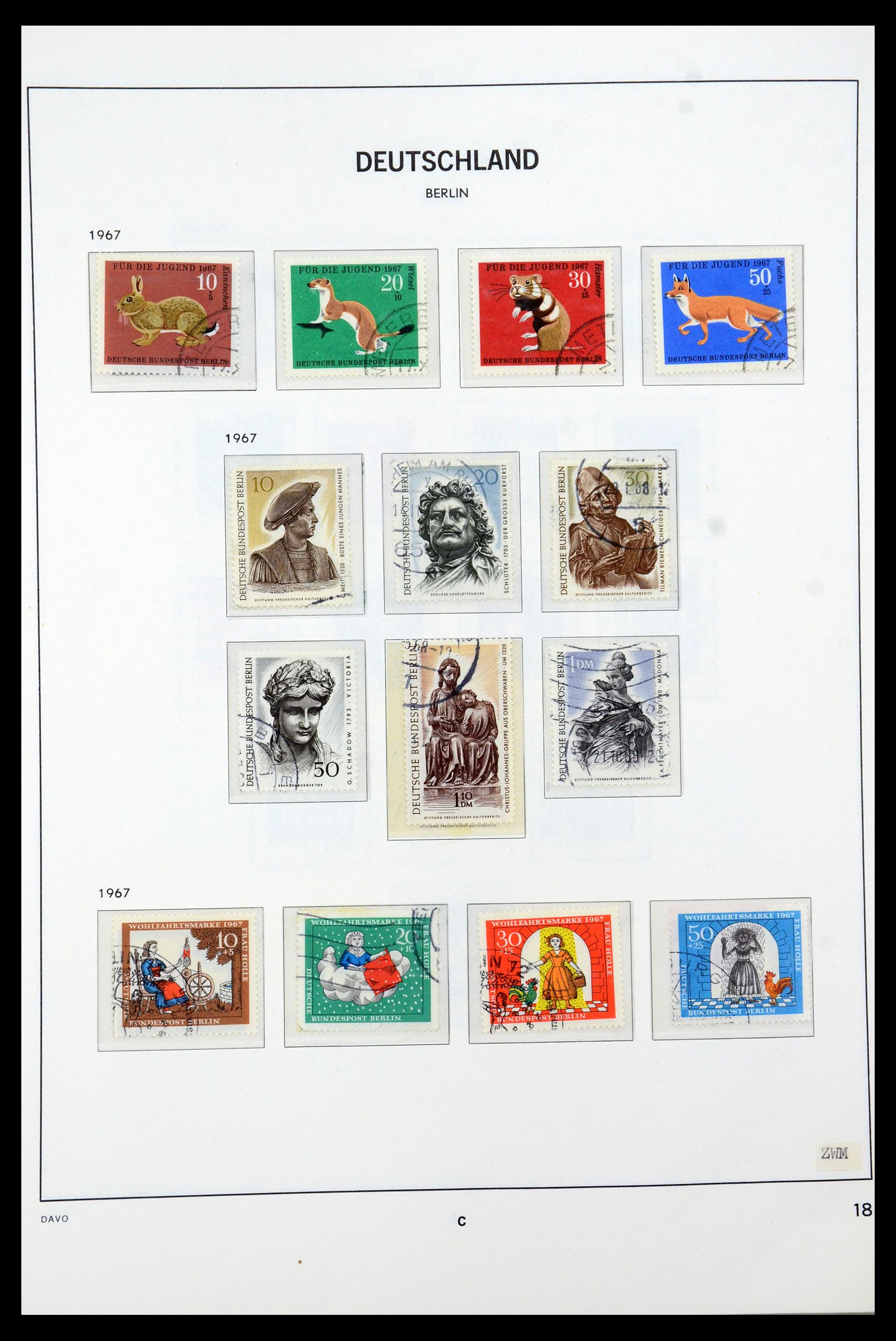 36443 018 - Postzegelverzameling 36443 Berlijn 1948-1990.