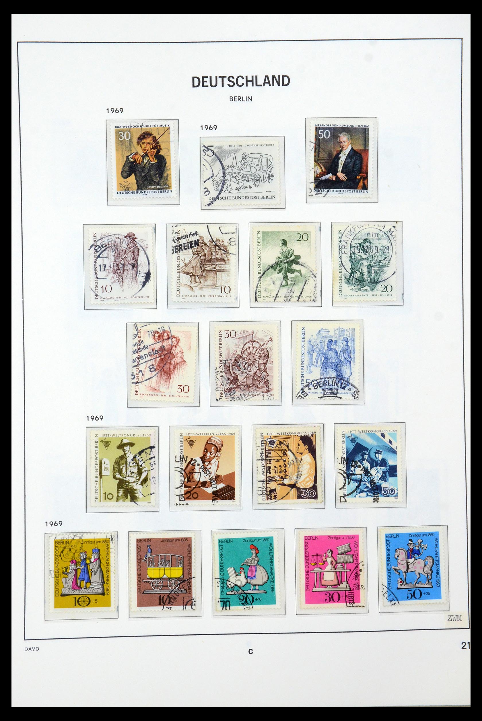 36443 021 - Stamp collection 36443 Berlin 1948-1990.