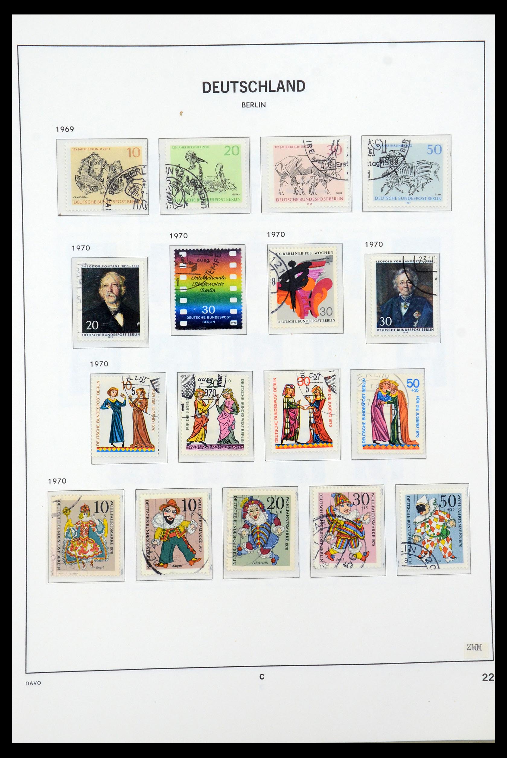 36443 022 - Postzegelverzameling 36443 Berlijn 1948-1990.