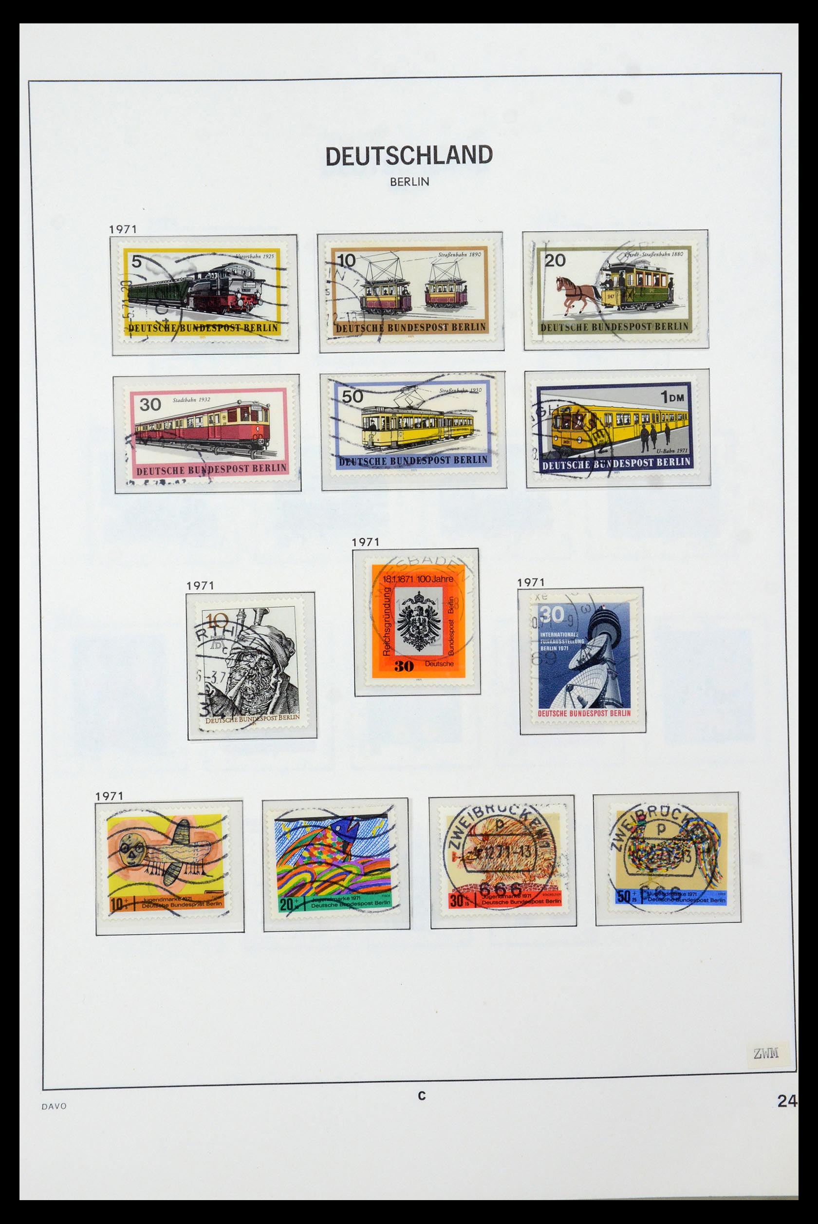 36443 024 - Stamp collection 36443 Berlin 1948-1990.