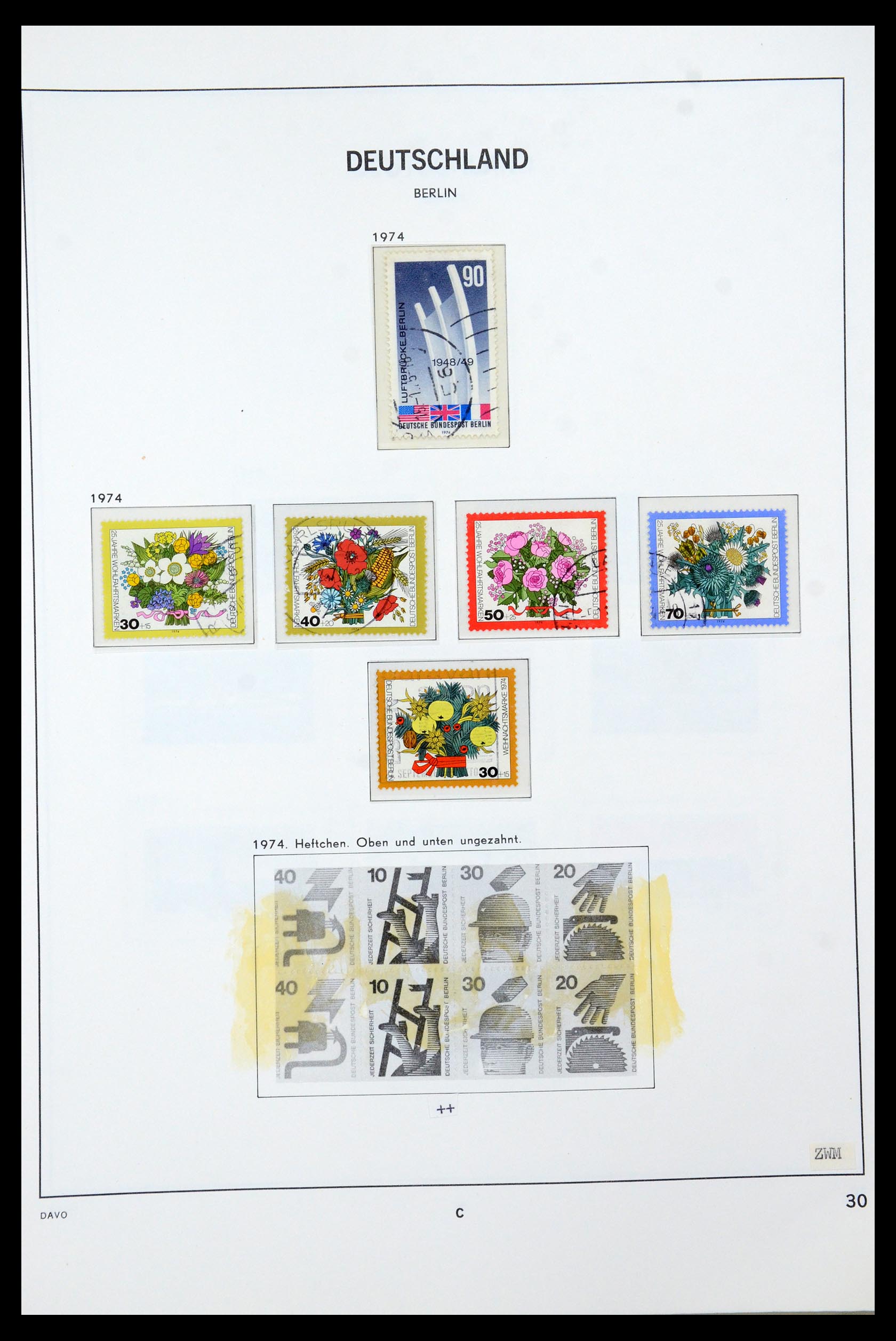 36443 030 - Postzegelverzameling 36443 Berlijn 1948-1990.