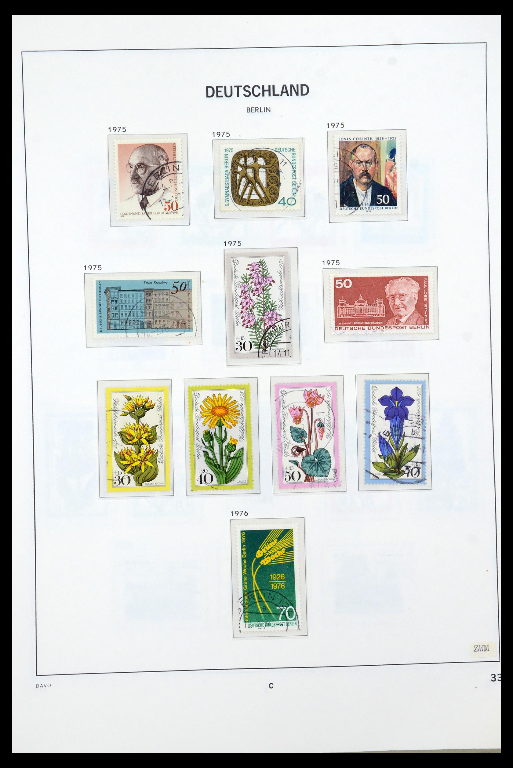 36443 035 - Postzegelverzameling 36443 Berlijn 1948-1990.