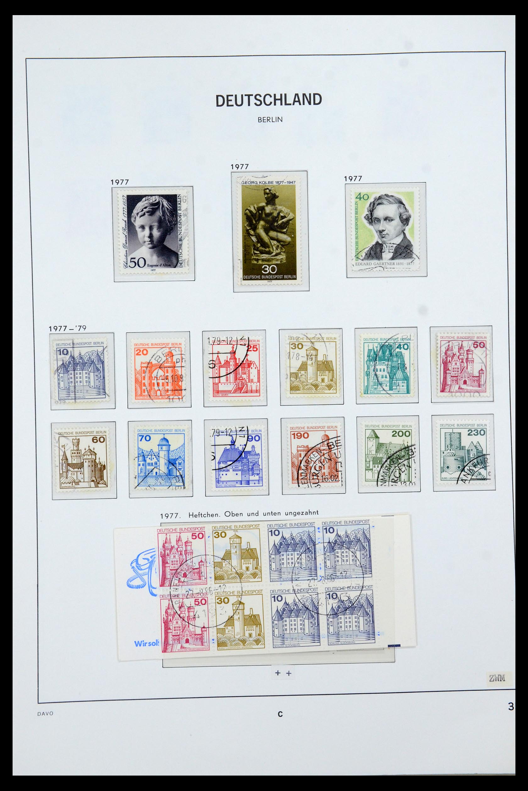 36443 037 - Stamp collection 36443 Berlin 1948-1990.