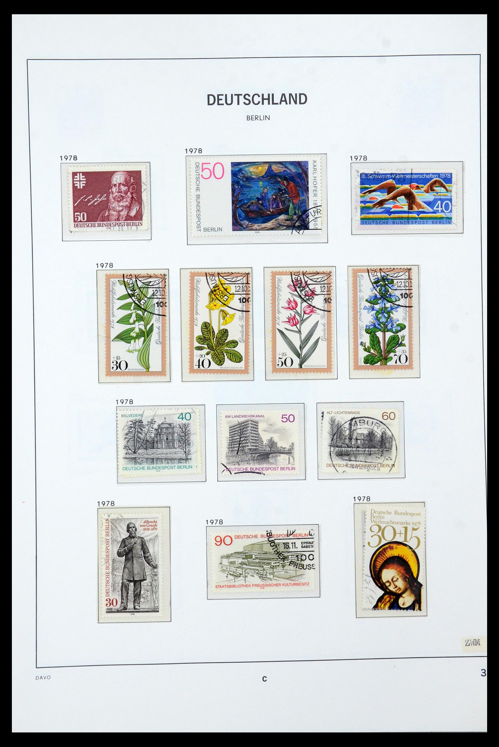 36443 041 - Stamp collection 36443 Berlin 1948-1990.